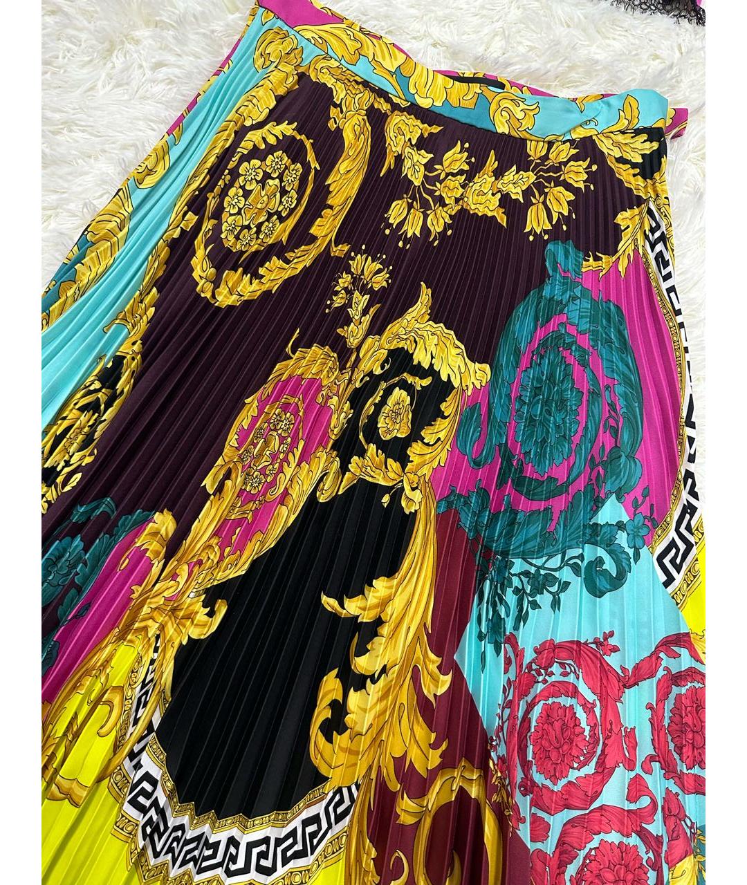 VERSACE Мульти юбка миди, фото 2