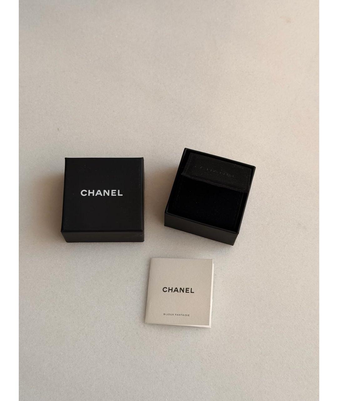CHANEL Золотые металлические серьги, фото 7