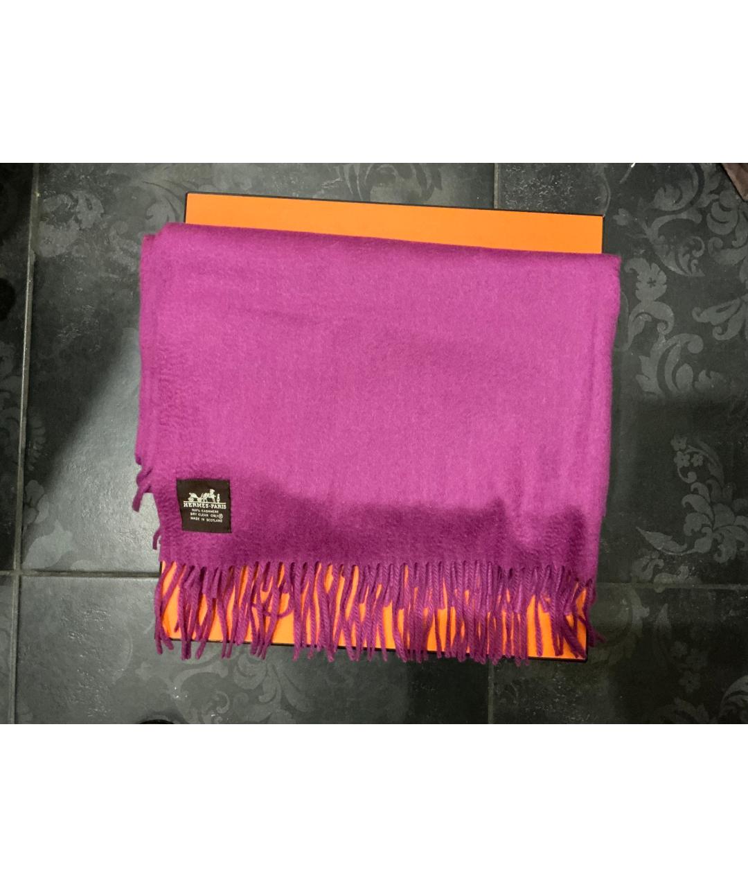 HERMES Кашемировый шарф, фото 6