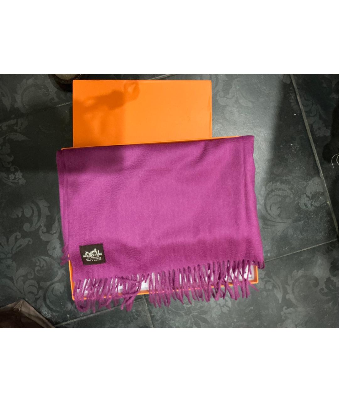 HERMES Кашемировый шарф, фото 4