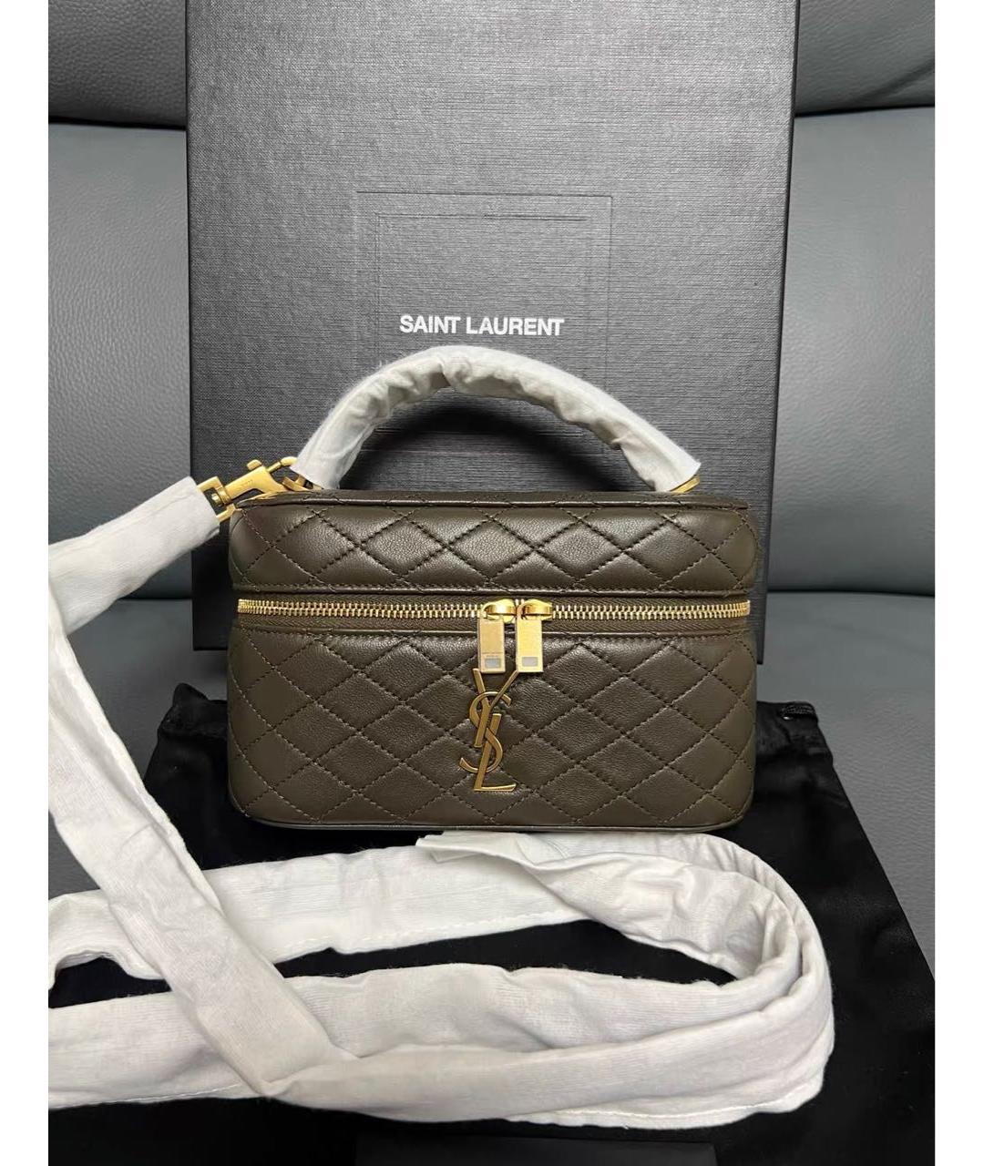 SAINT LAURENT Кожаная сумка через плечо, фото 2