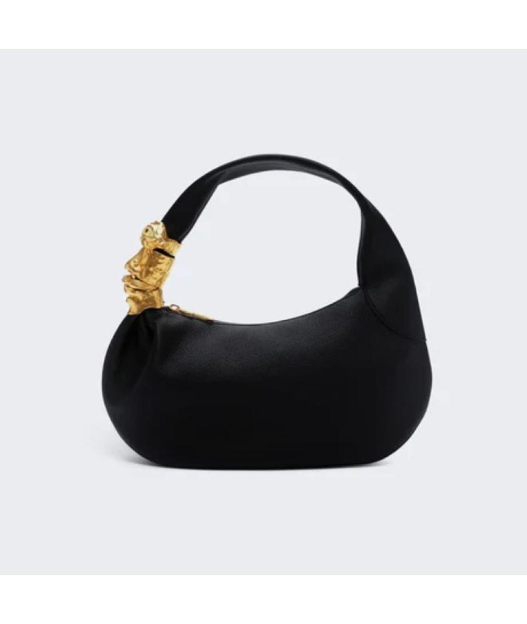 SCHIAPARELLI Черная кожаная сумка через плечо, фото 5