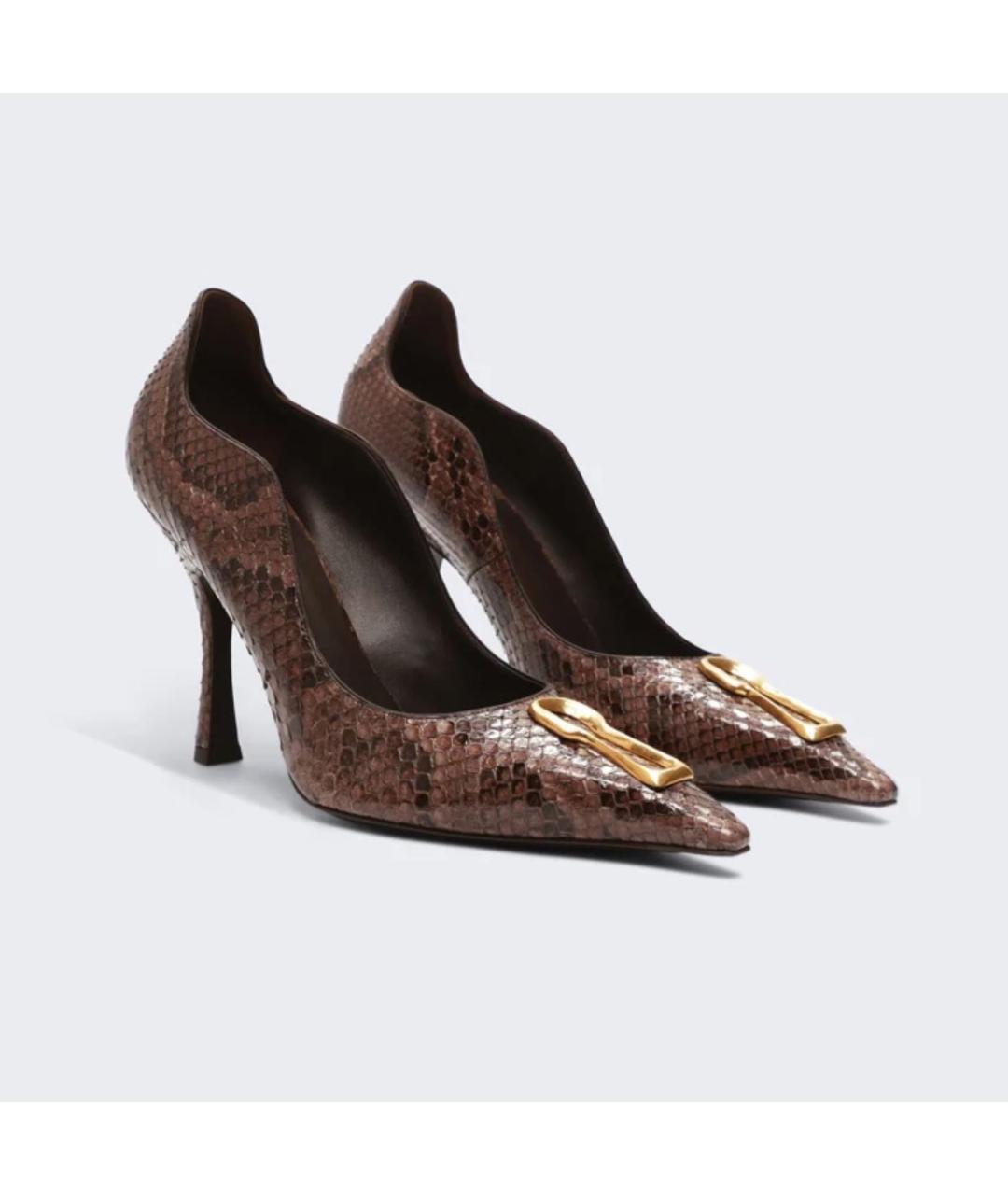 SCHIAPARELLI Коричневые кожаные туфли, фото 3