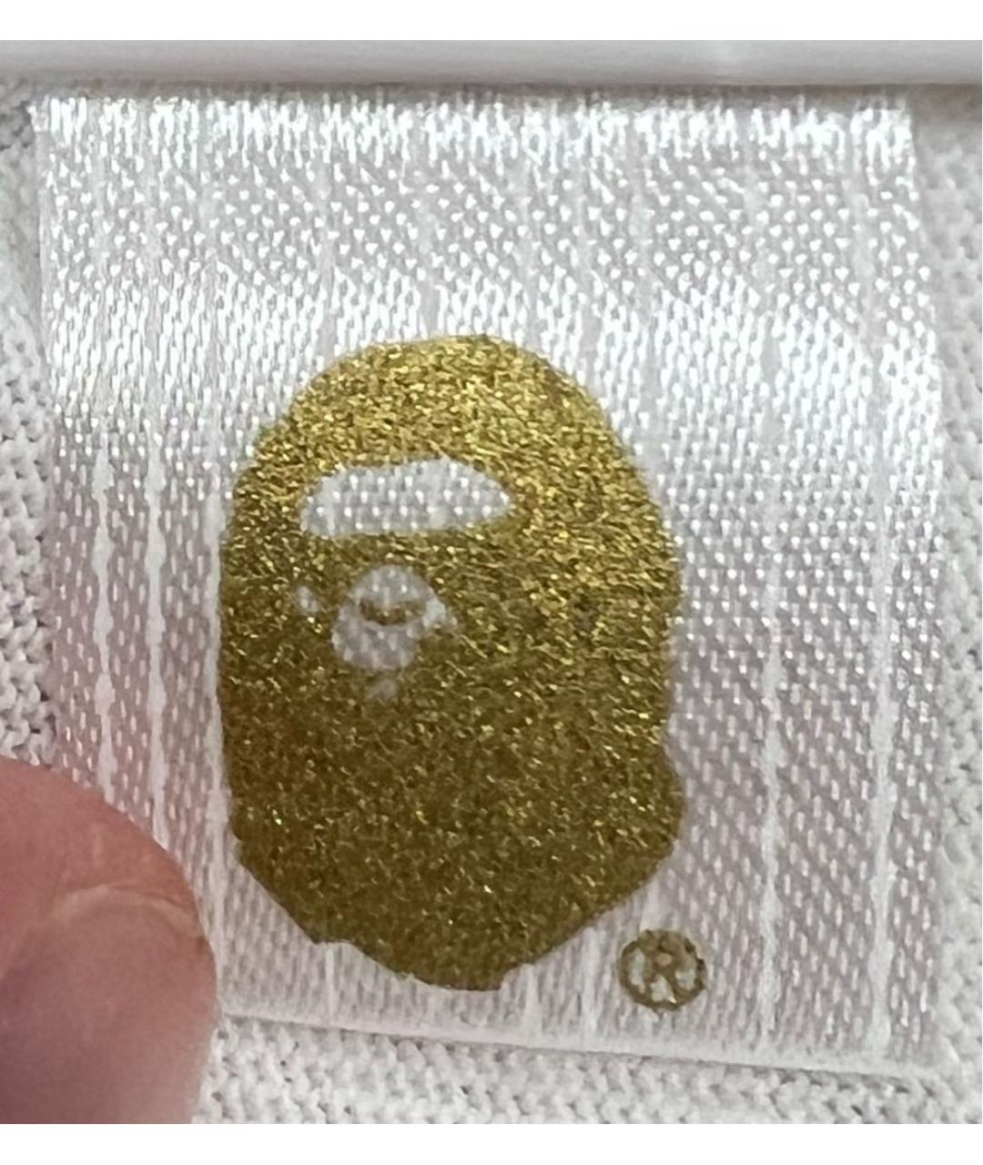 BAPE Белая хлопковая футболка, фото 6