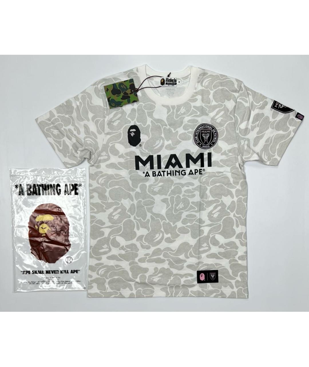 BAPE Белая хлопковая футболка, фото 8