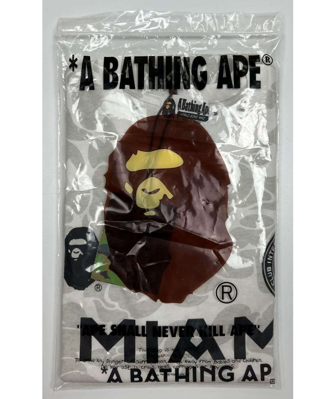 BAPE Белая хлопковая футболка, фото 7