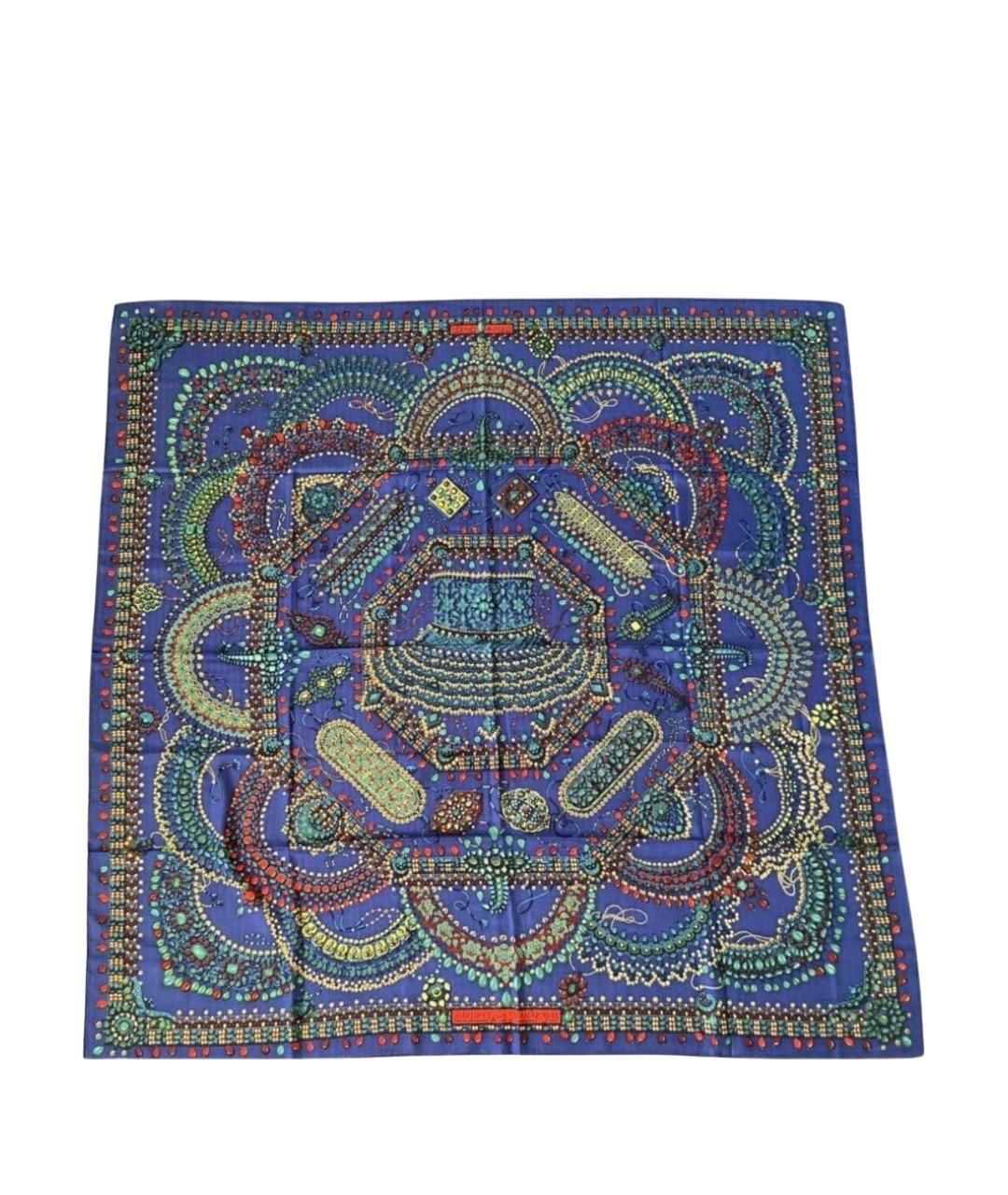 HERMES Мульти кашемировый платок, фото 1