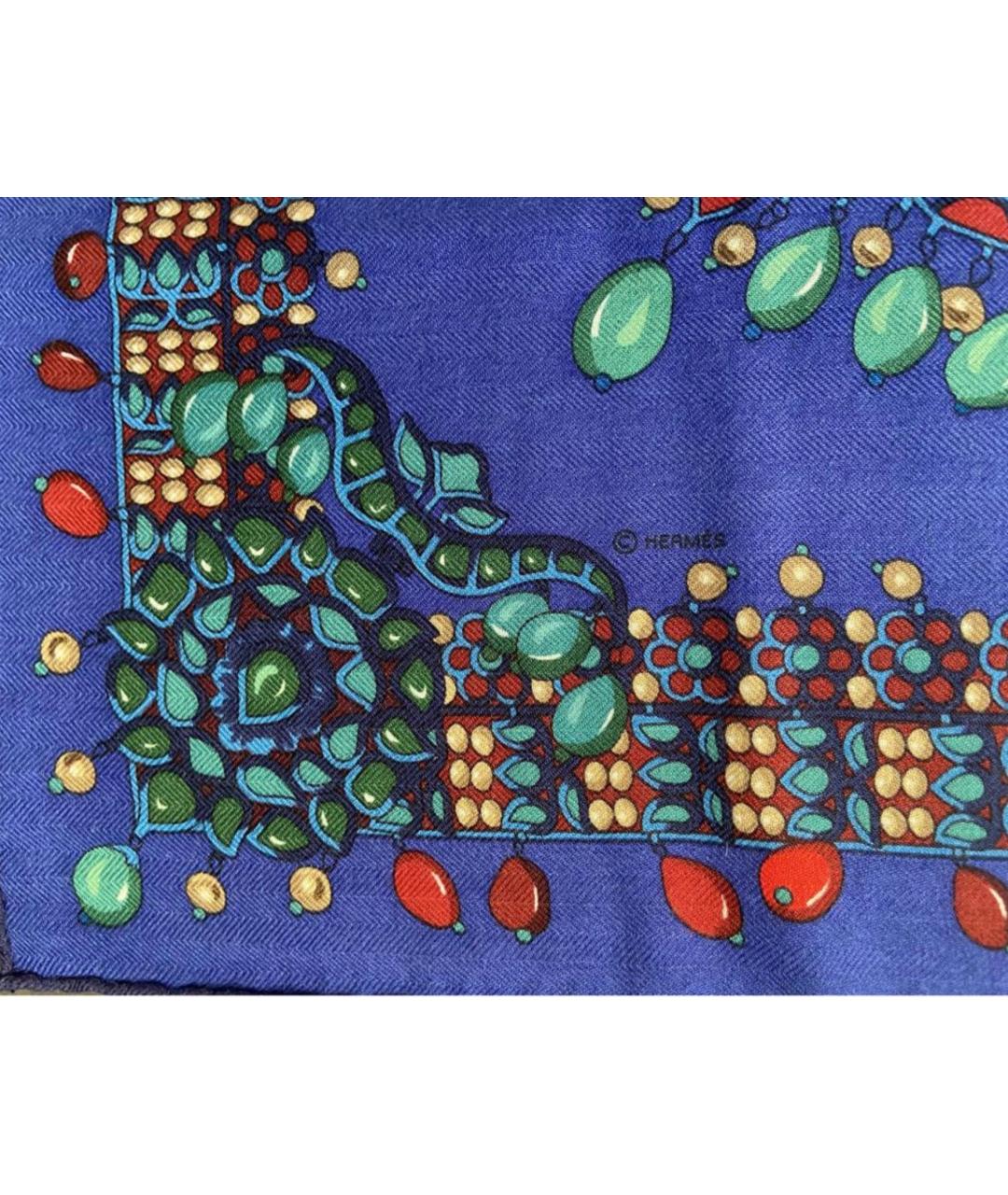 HERMES Мульти кашемировый платок, фото 5