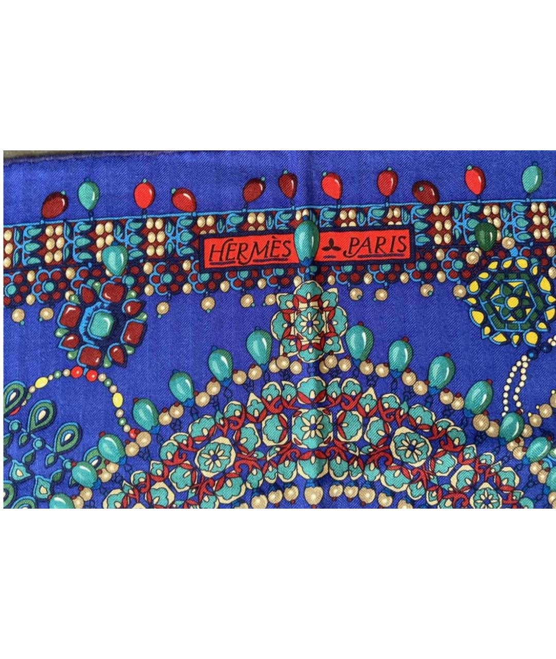 HERMES Мульти кашемировый платок, фото 7