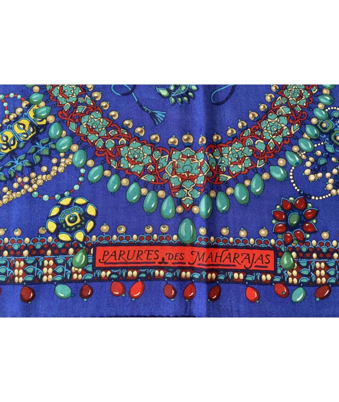 HERMES Мульти кашемировый платок, фото 6