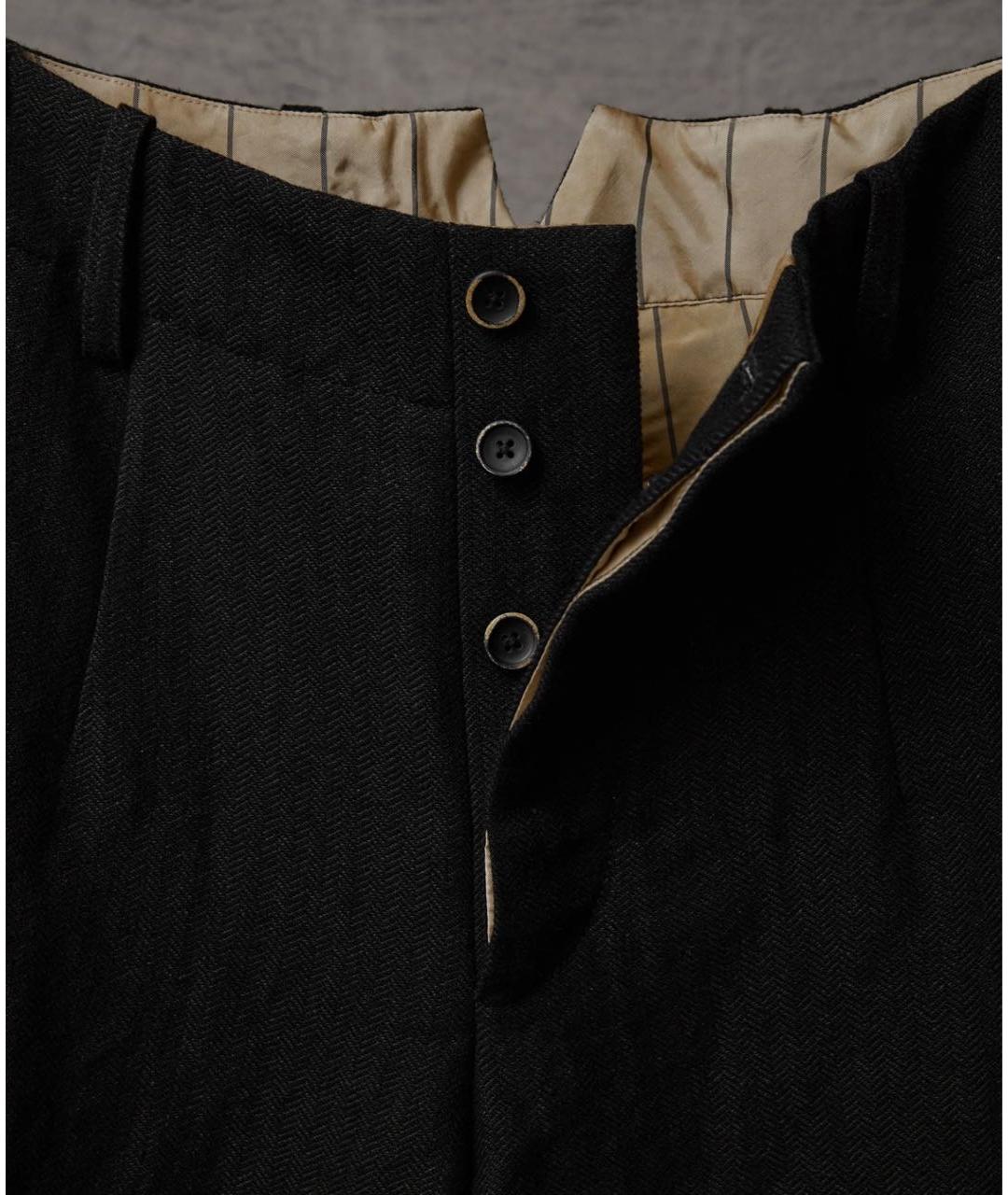 UMA WANG Черные повседневные брюки, фото 2