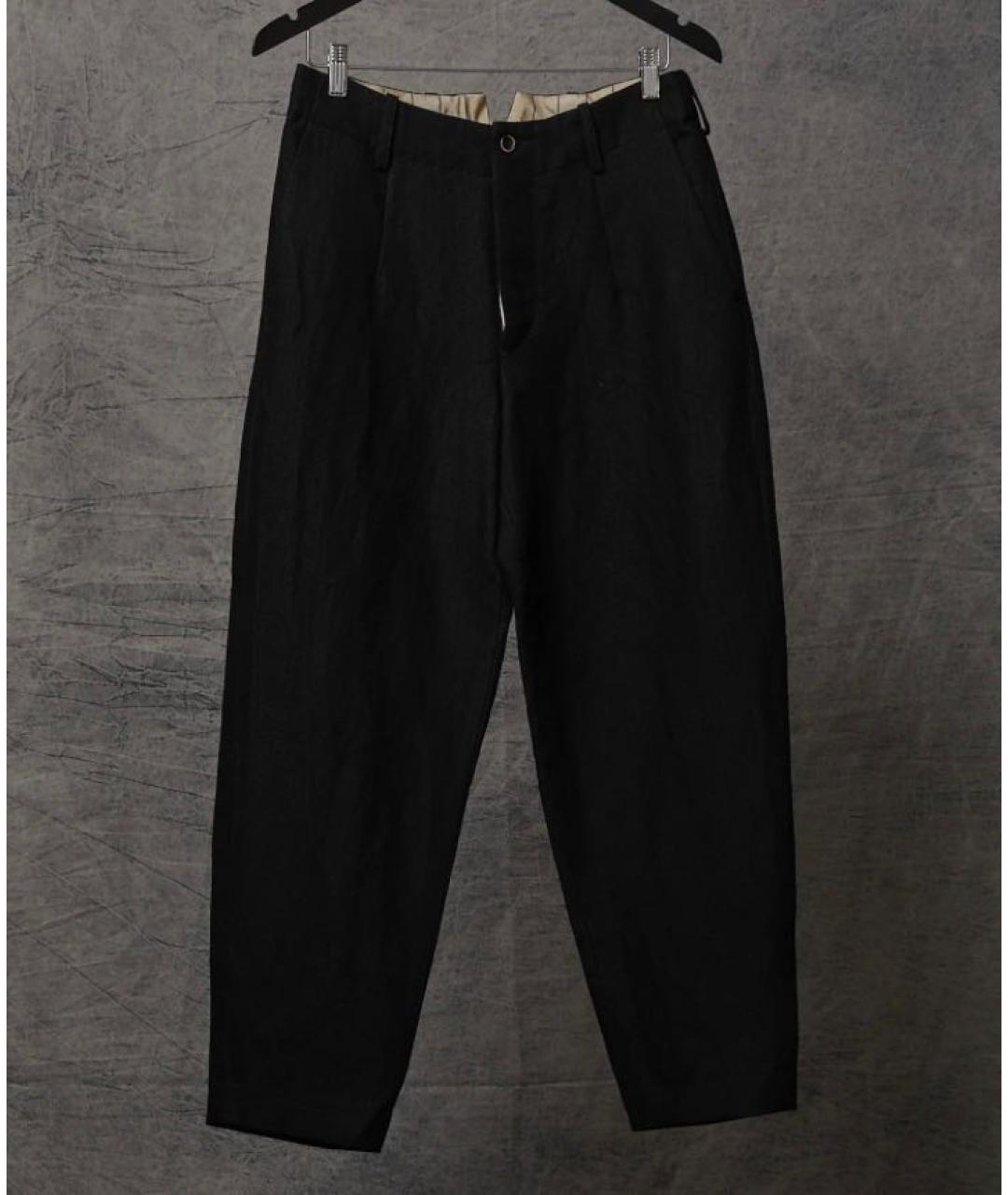 UMA WANG Черные повседневные брюки, фото 3