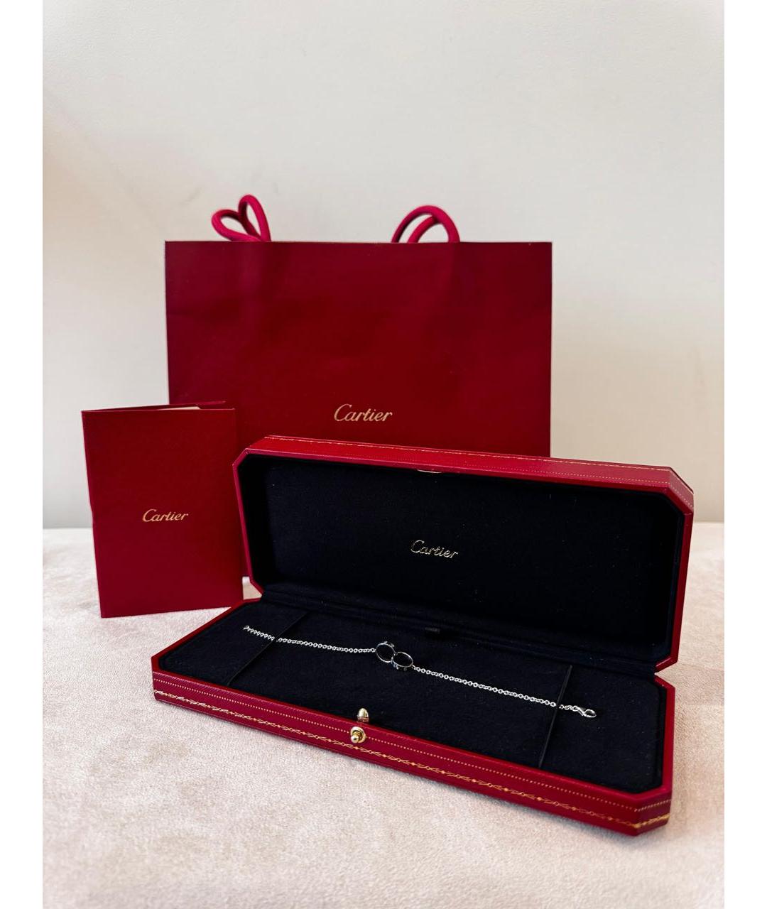 CARTIER Серебрянный браслет из белого золота, фото 2