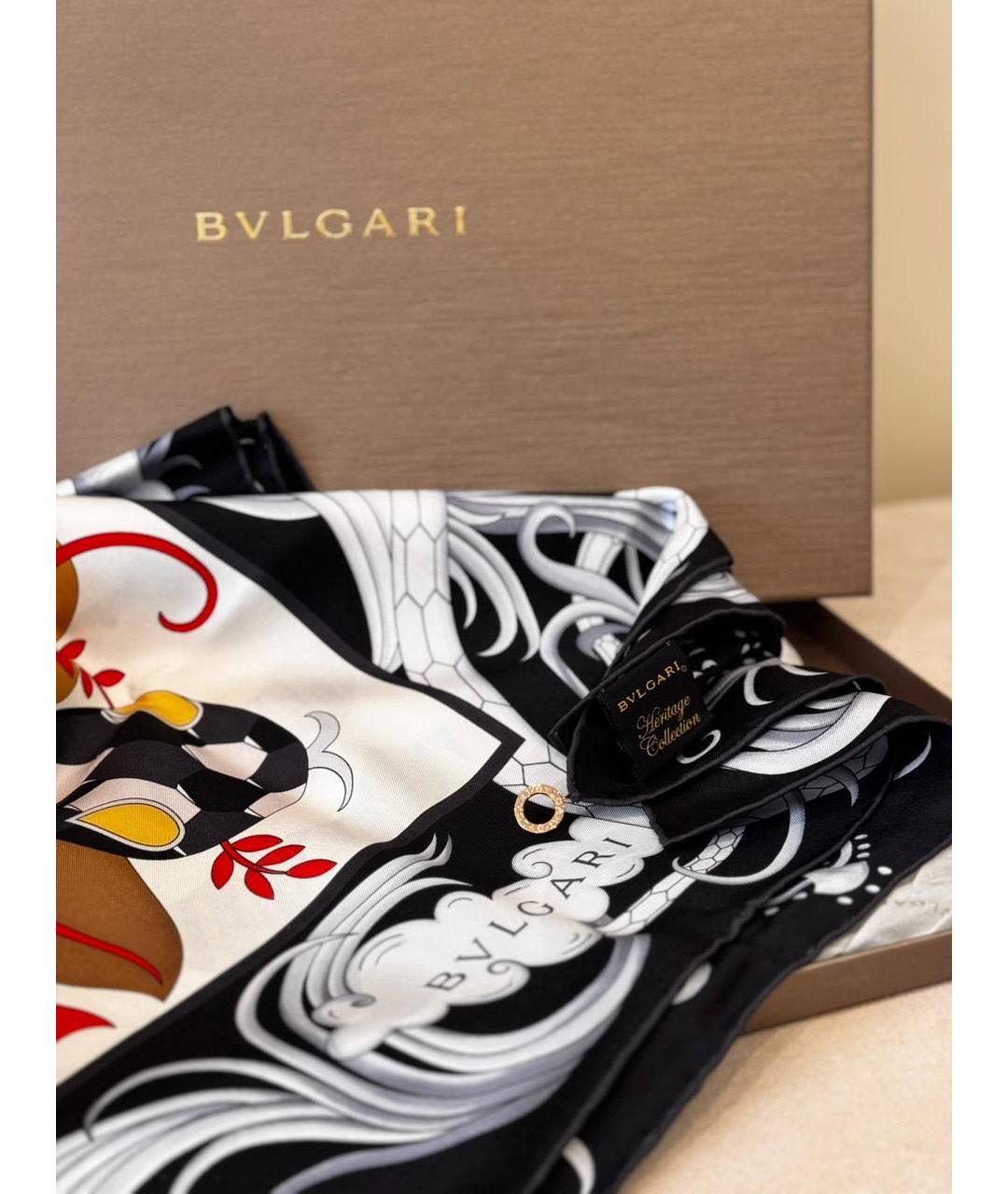 BVLGARI Мульти шелковый платок, фото 7