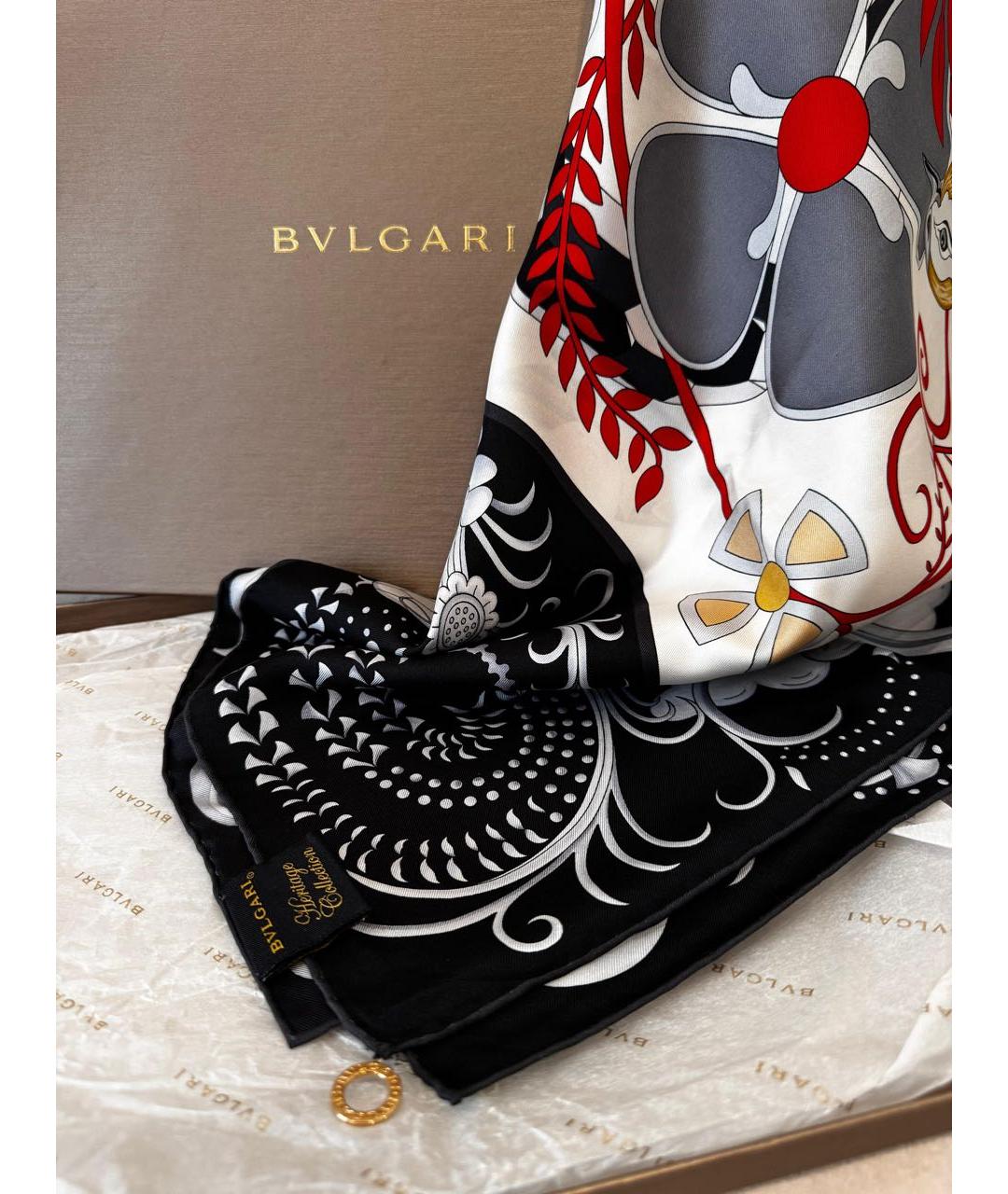 BVLGARI Мульти шелковый платок, фото 6