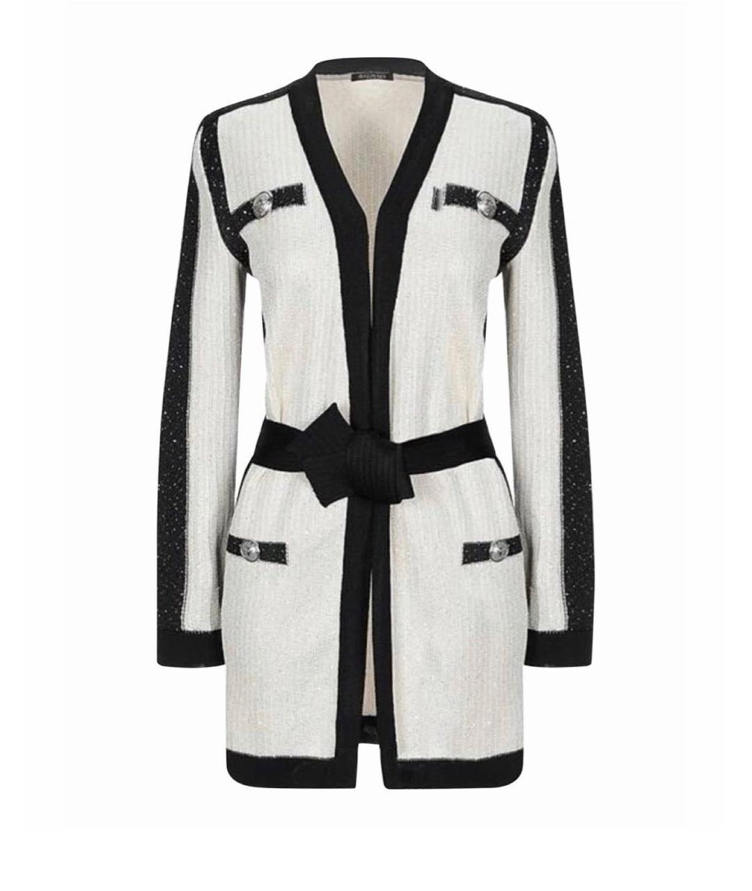 BALMAIN Белый вискозный кардиган, фото 1