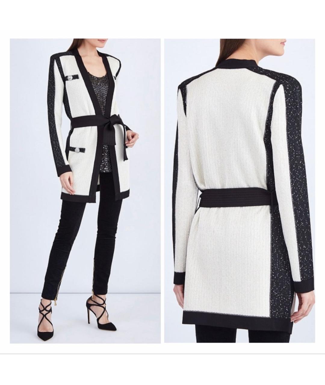 BALMAIN Белый вискозный кардиган, фото 5