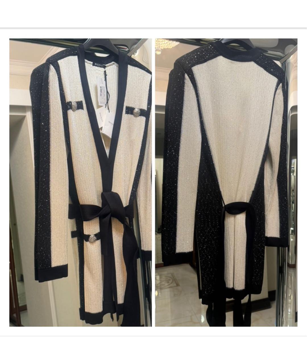 BALMAIN Белый вискозный кардиган, фото 8