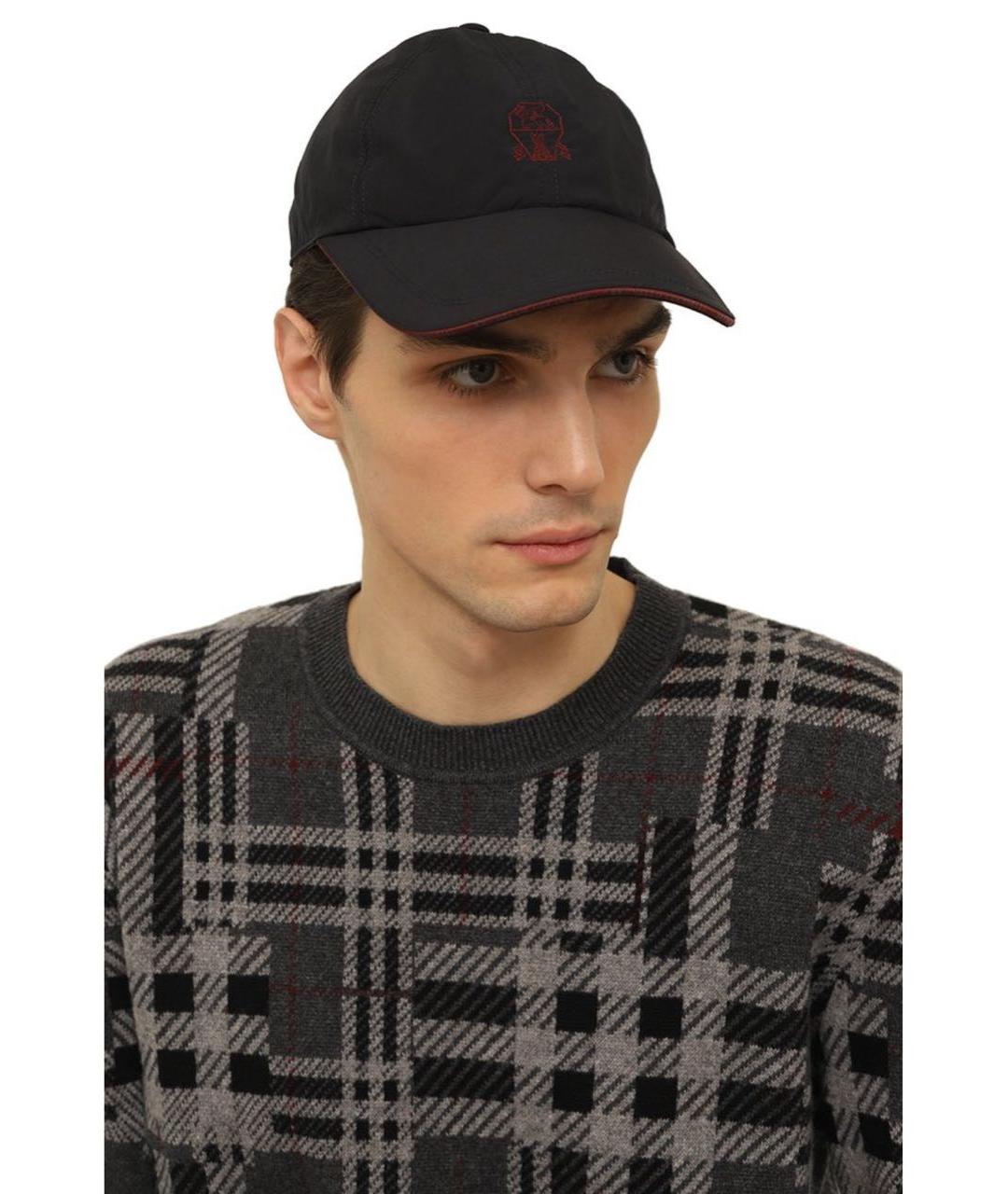 BRUNELLO CUCINELLI Темно-синяя кепка/бейсболка, фото 2