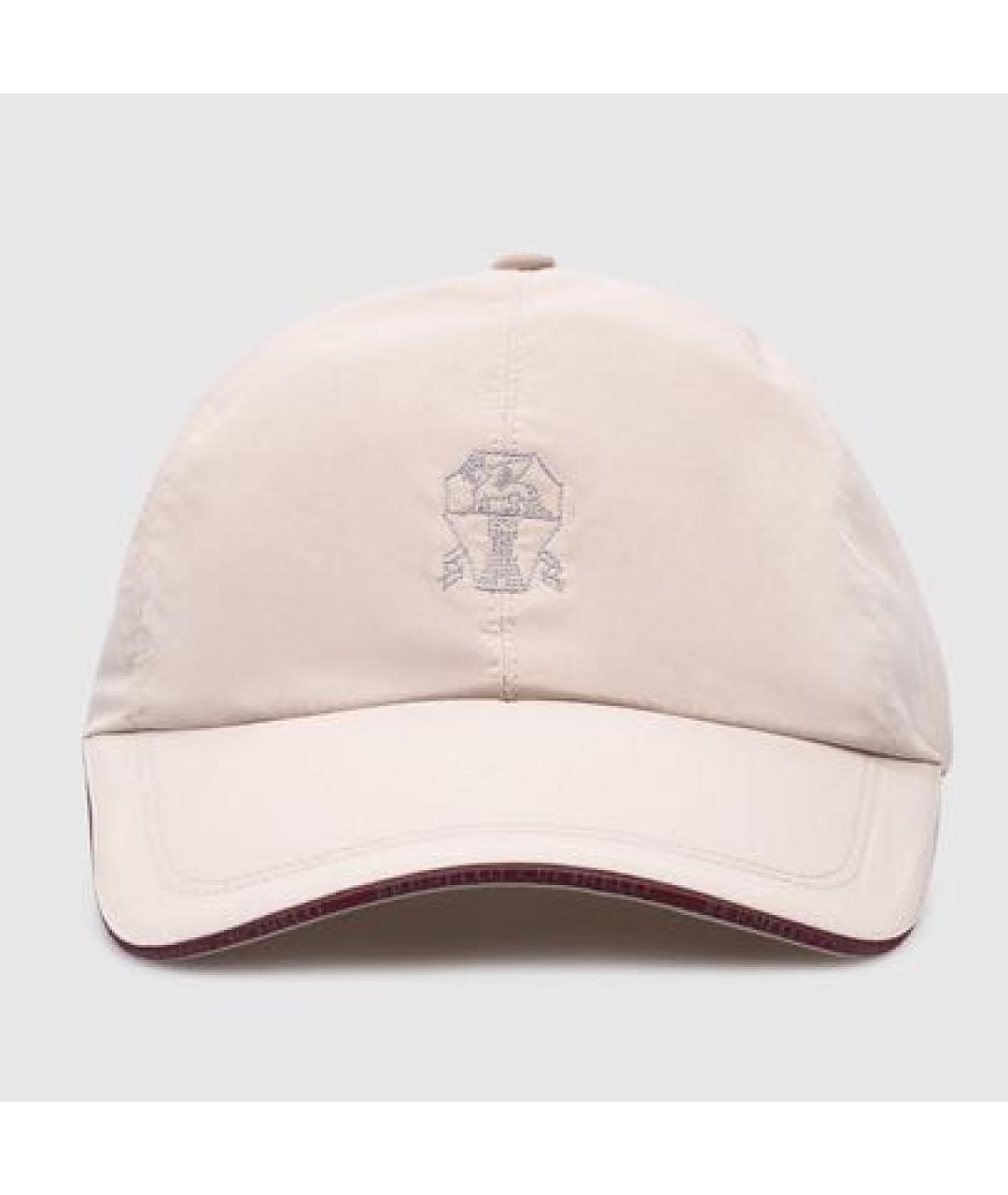 BRUNELLO CUCINELLI Бежевая кепка/бейсболка, фото 3