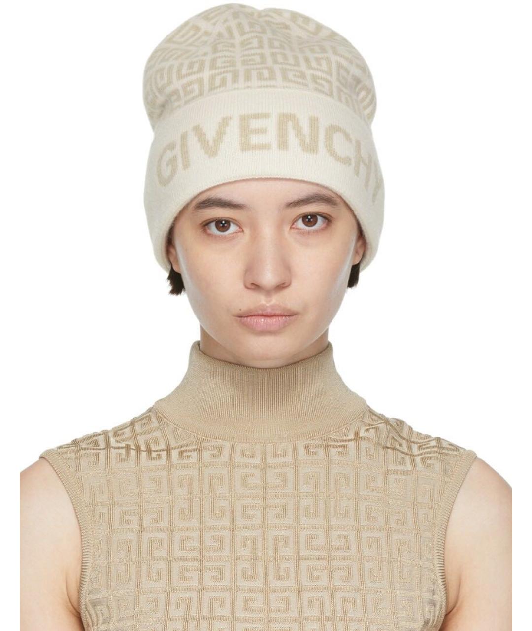 GIVENCHY Бежевая шапка, фото 2