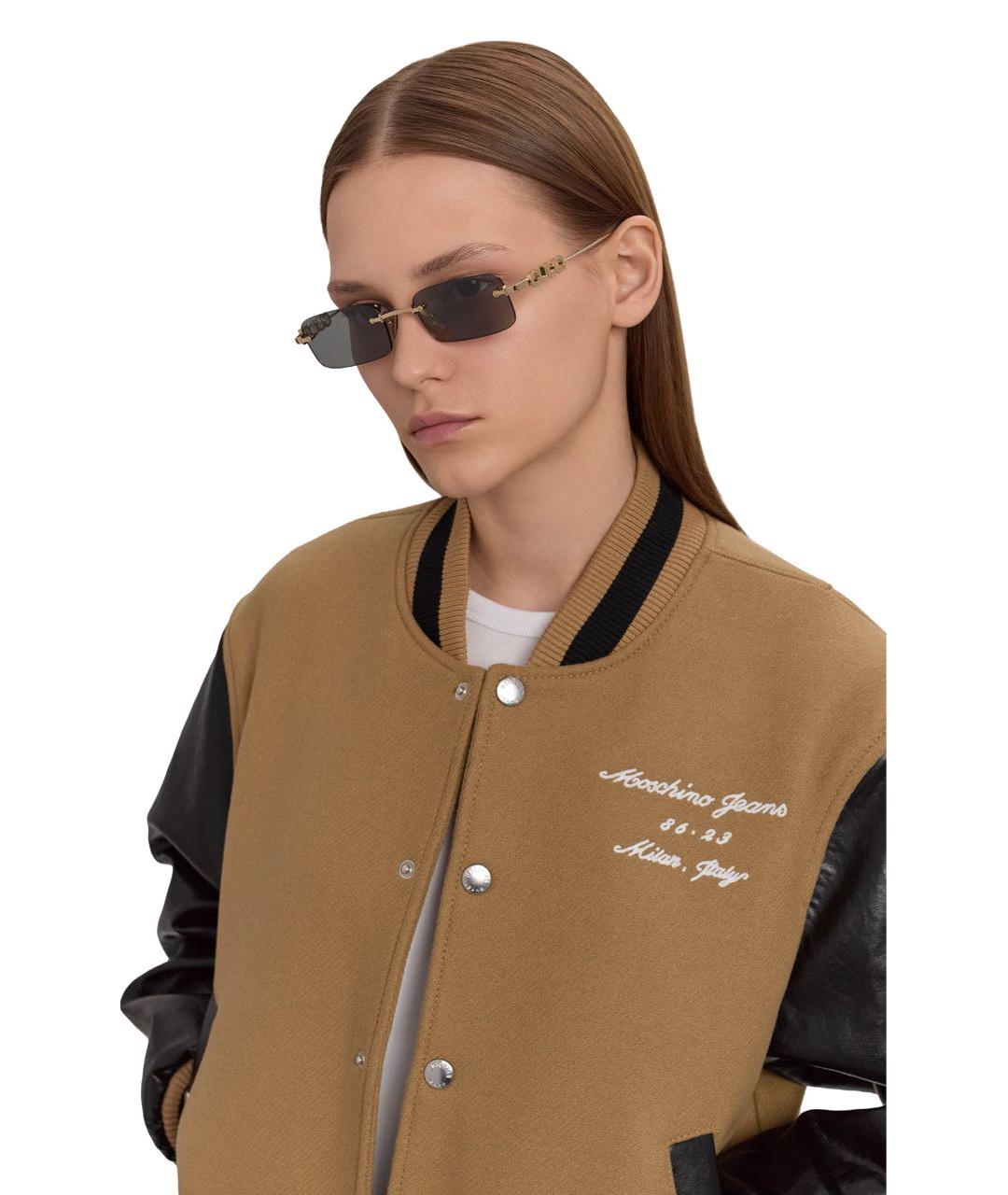 GUCCI Серые металлические солнцезащитные очки, фото 2