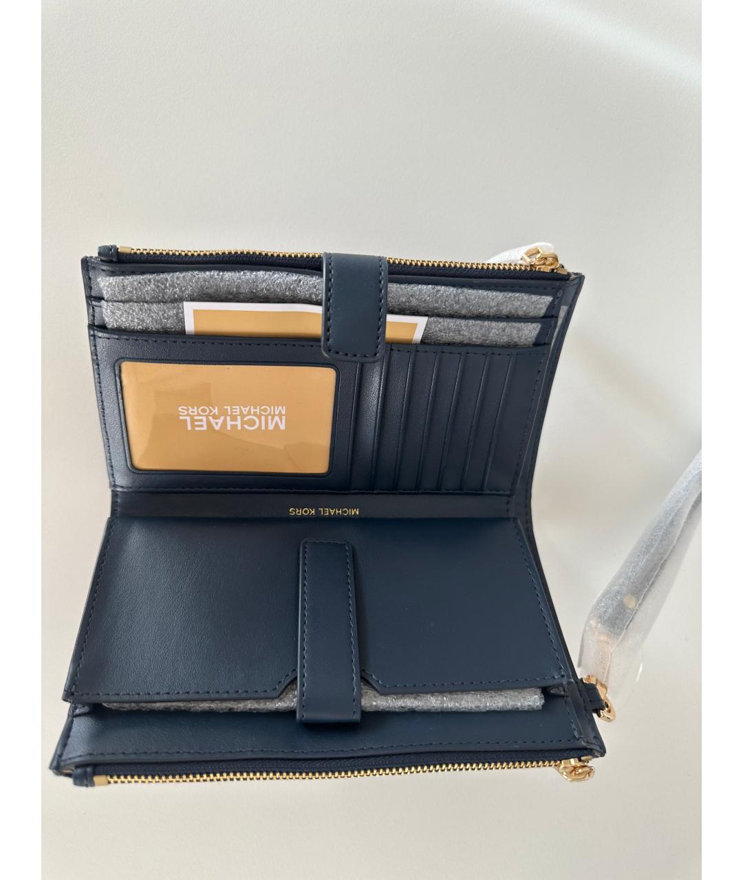 MICHAEL KORS Темно-синий кошелек, фото 4