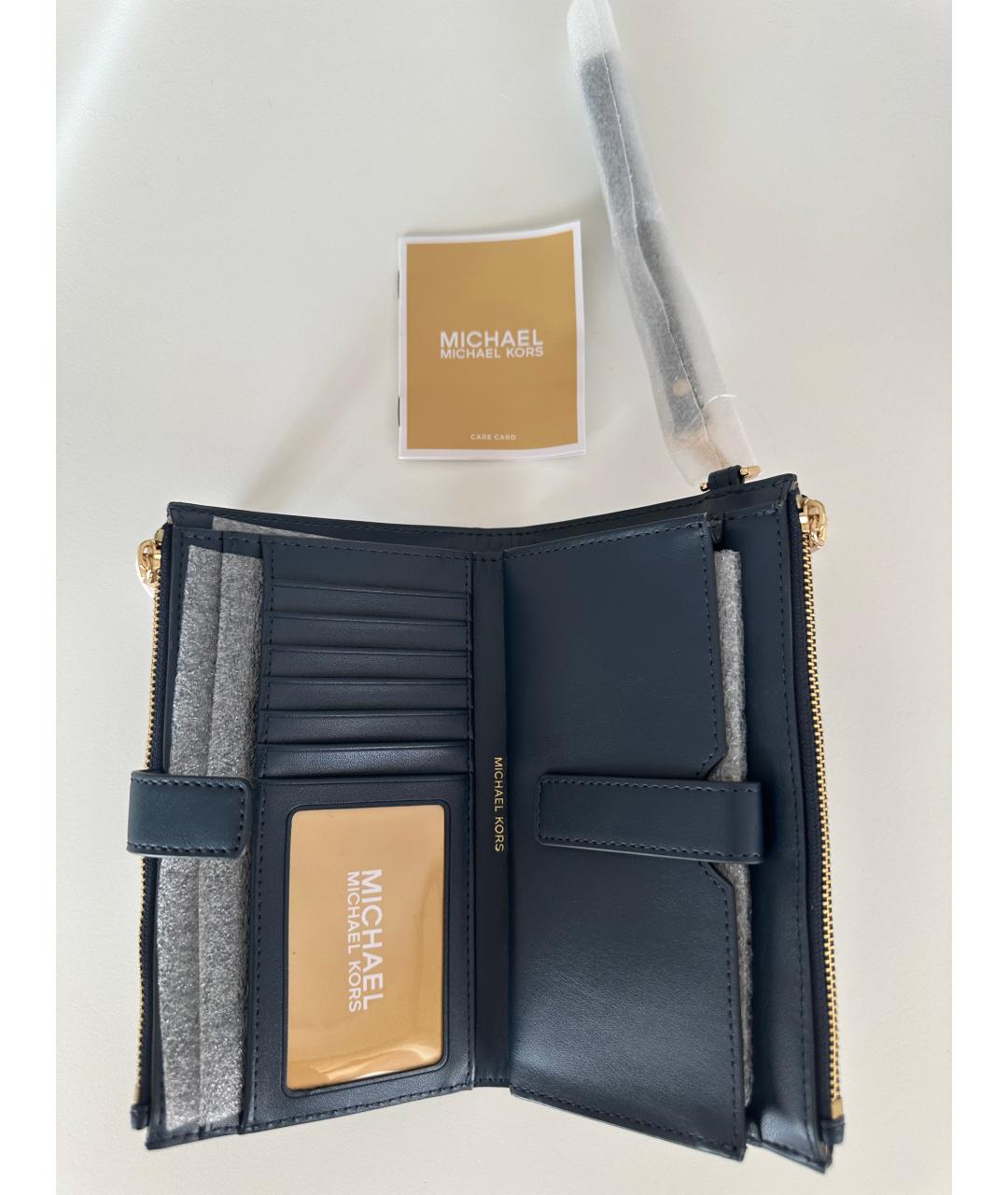 MICHAEL KORS Темно-синий кошелек, фото 5