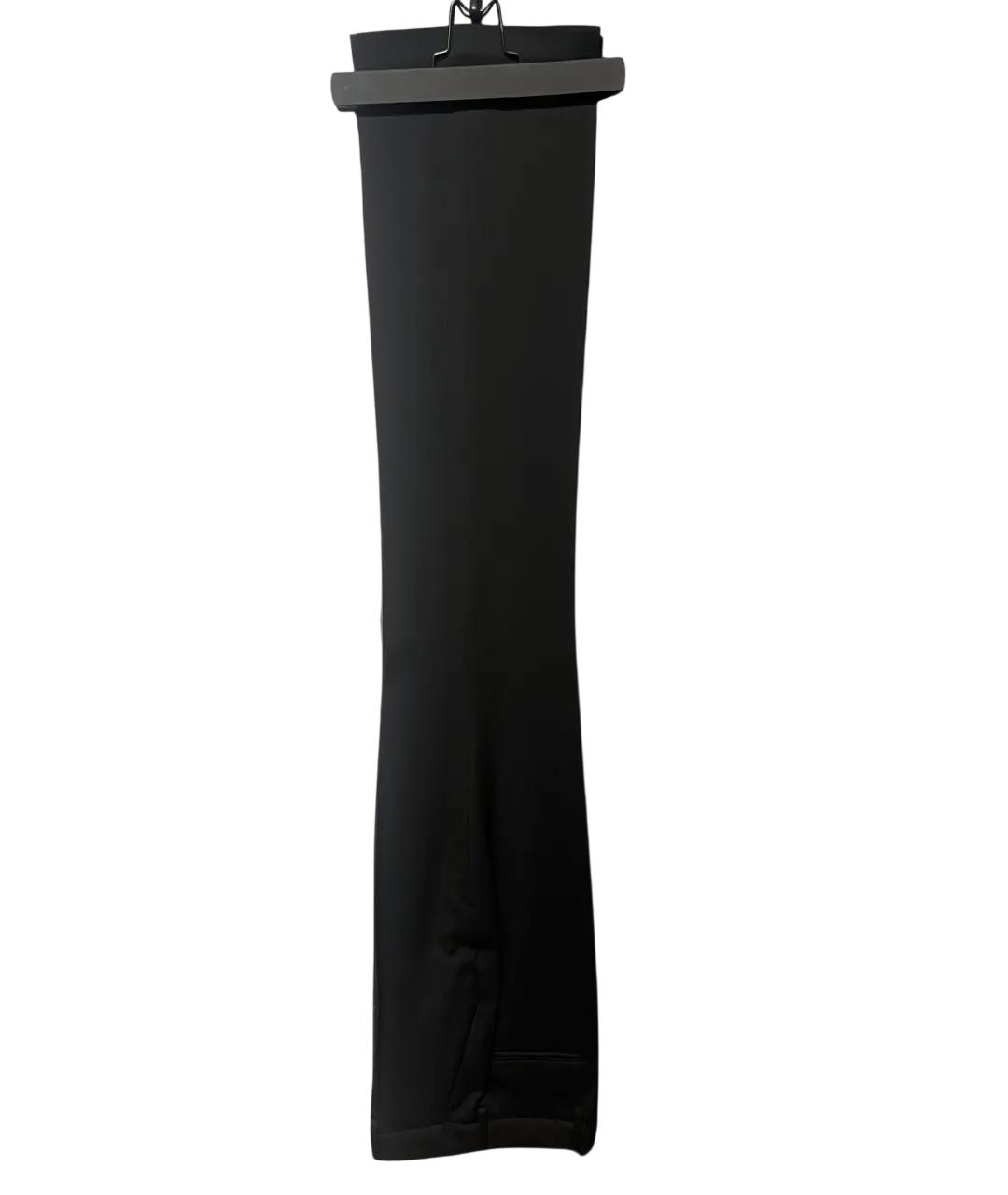 SAINT LAURENT Черные шерстяные прямые брюки, фото 6