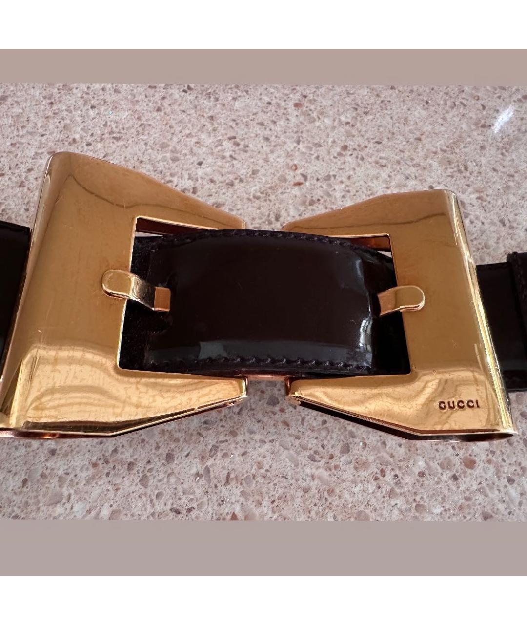 GUCCI Коричневый кожаный ремень, фото 4