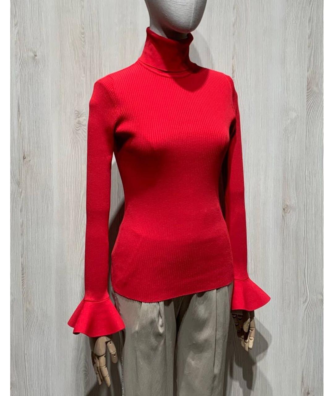 VALENTINO Красная вискозная водолазка, фото 2