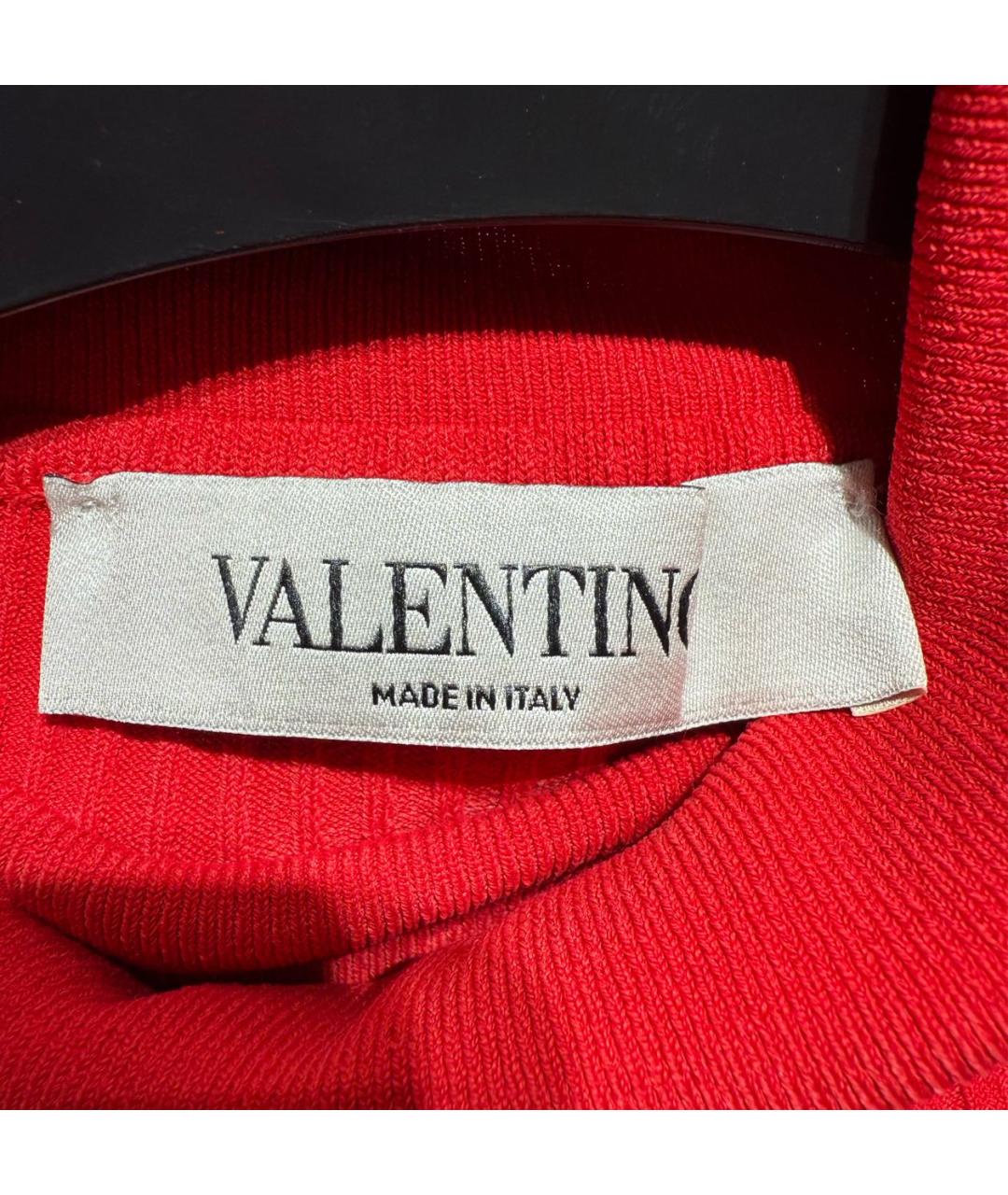 VALENTINO Красная вискозная водолазка, фото 7