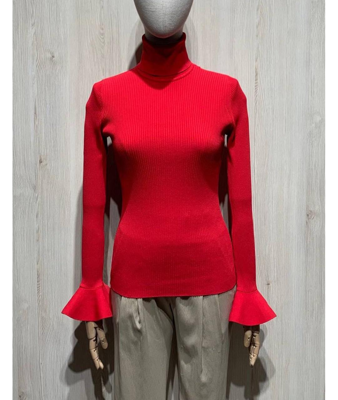 VALENTINO Красная вискозная водолазка, фото 9