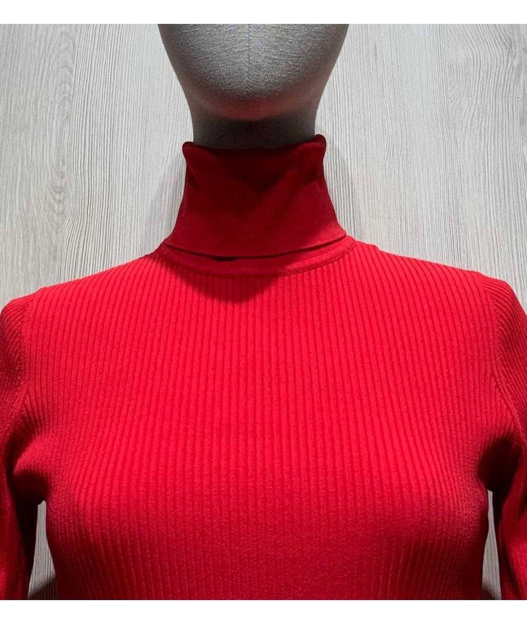 VALENTINO Красная вискозная водолазка, фото 3