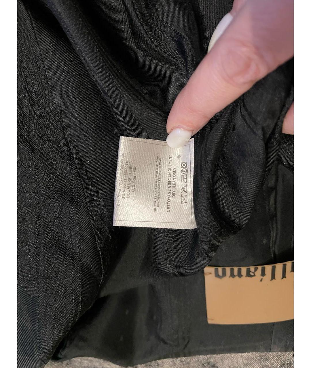 JOHN GALLIANO Антрацитовый жакет/пиджак, фото 8