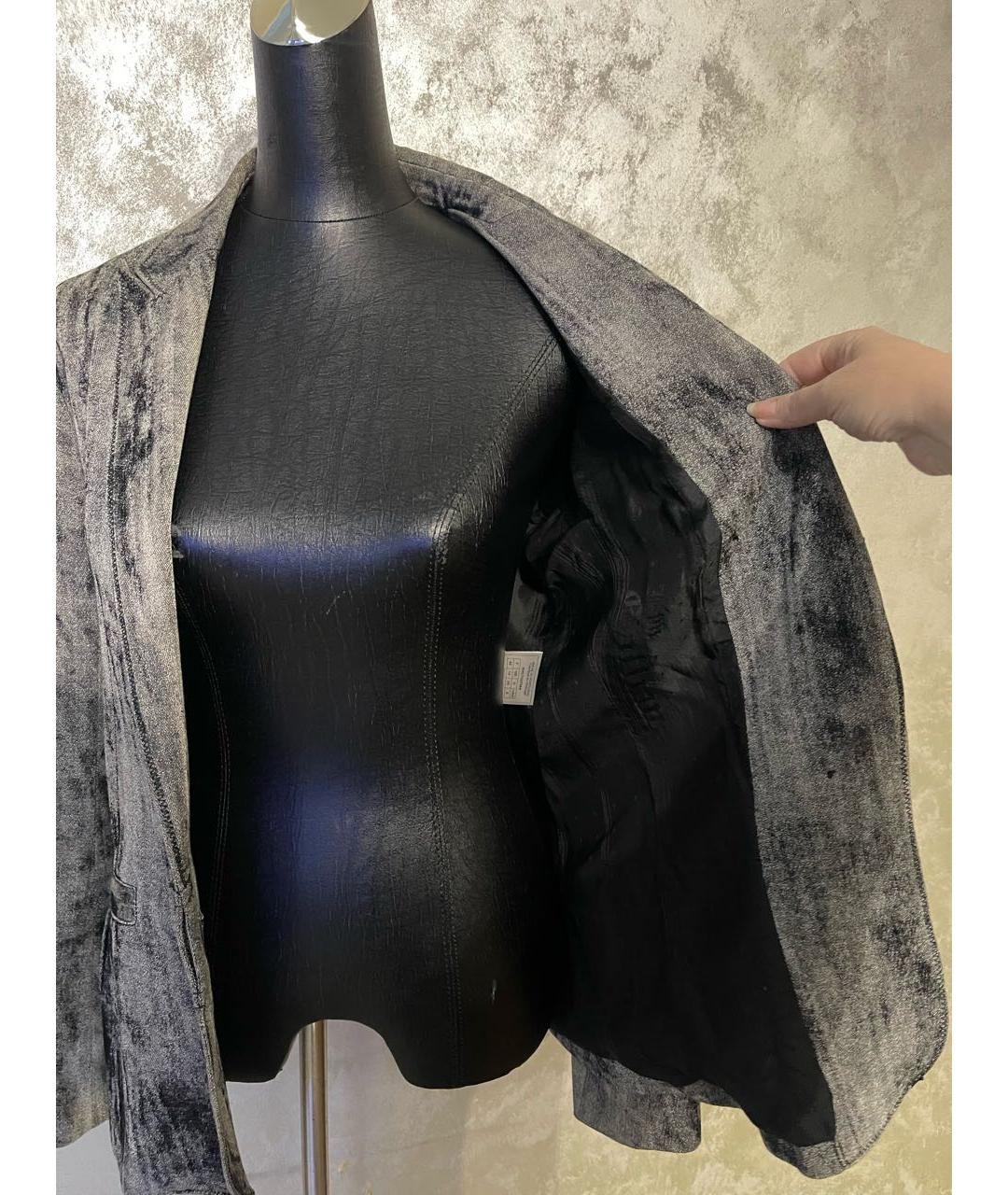 JOHN GALLIANO Антрацитовый жакет/пиджак, фото 6