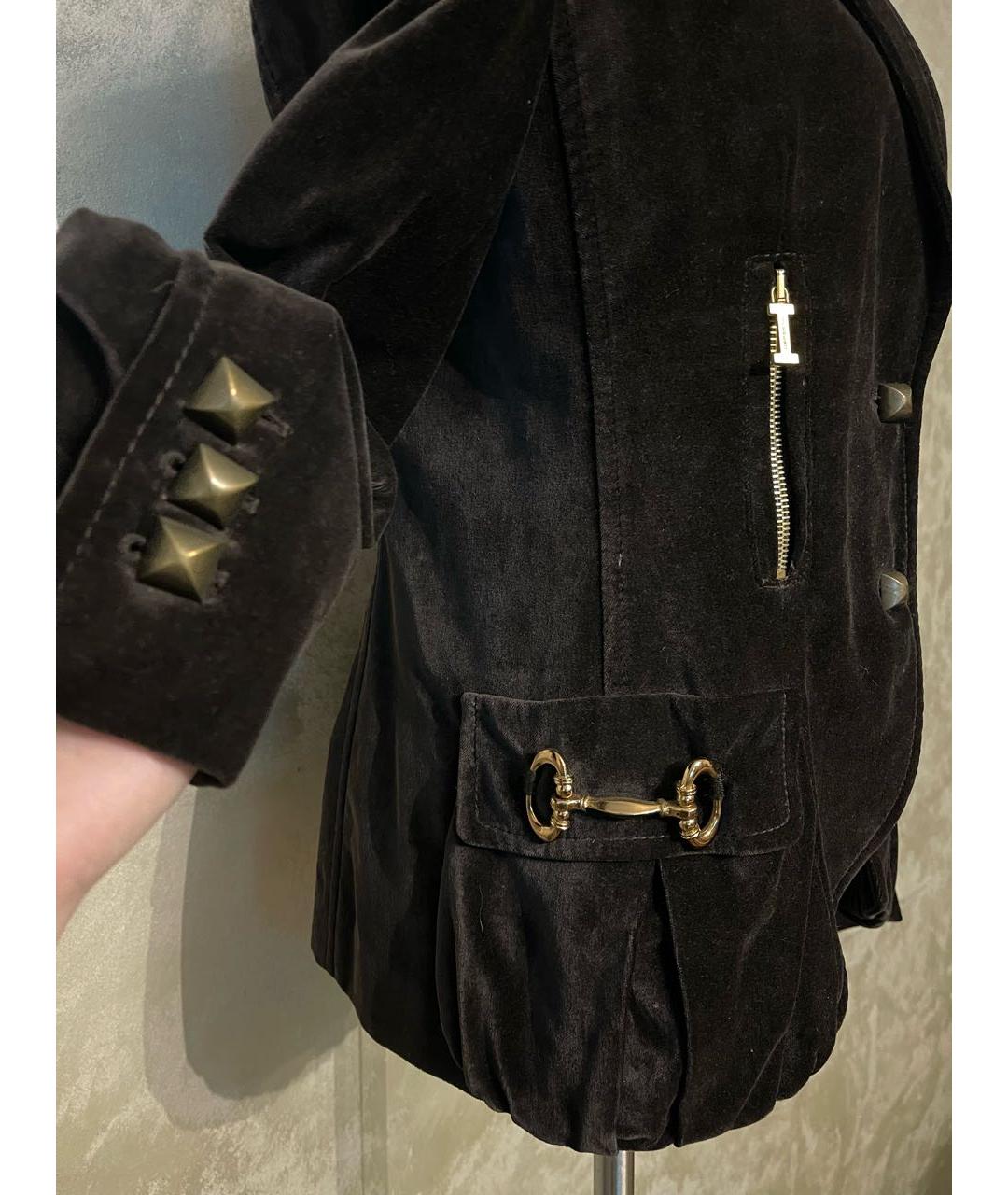 ICEBERG Коричневый велюровый жакет/пиджак, фото 4