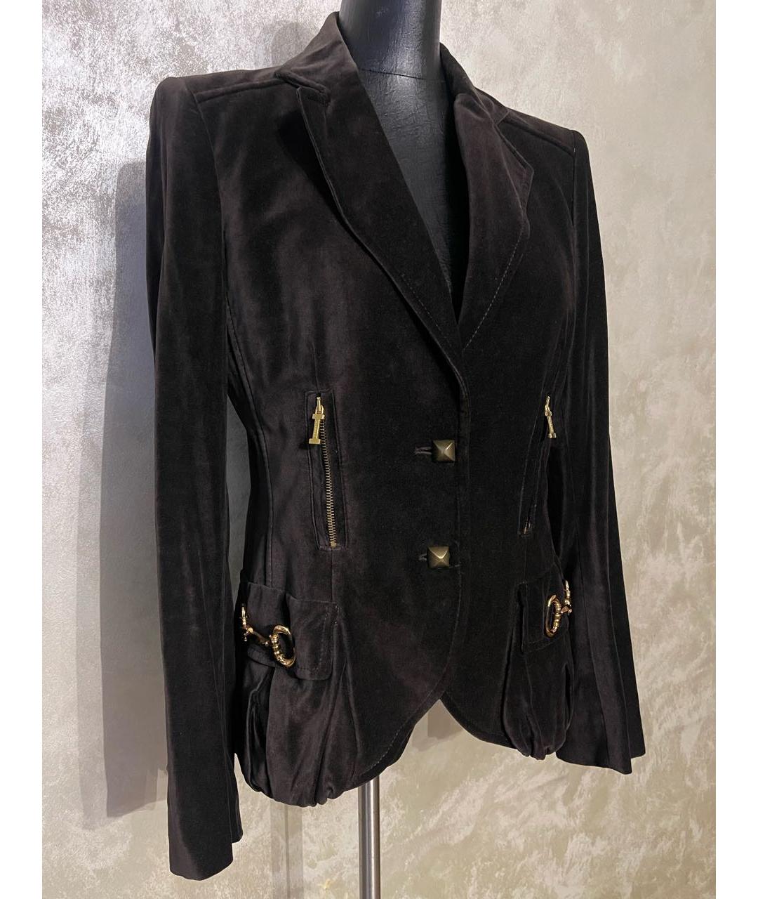 ICEBERG Коричневый велюровый жакет/пиджак, фото 2