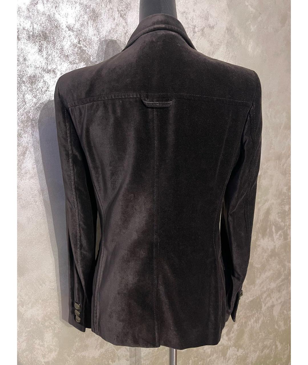 ICEBERG Коричневый велюровый жакет/пиджак, фото 6