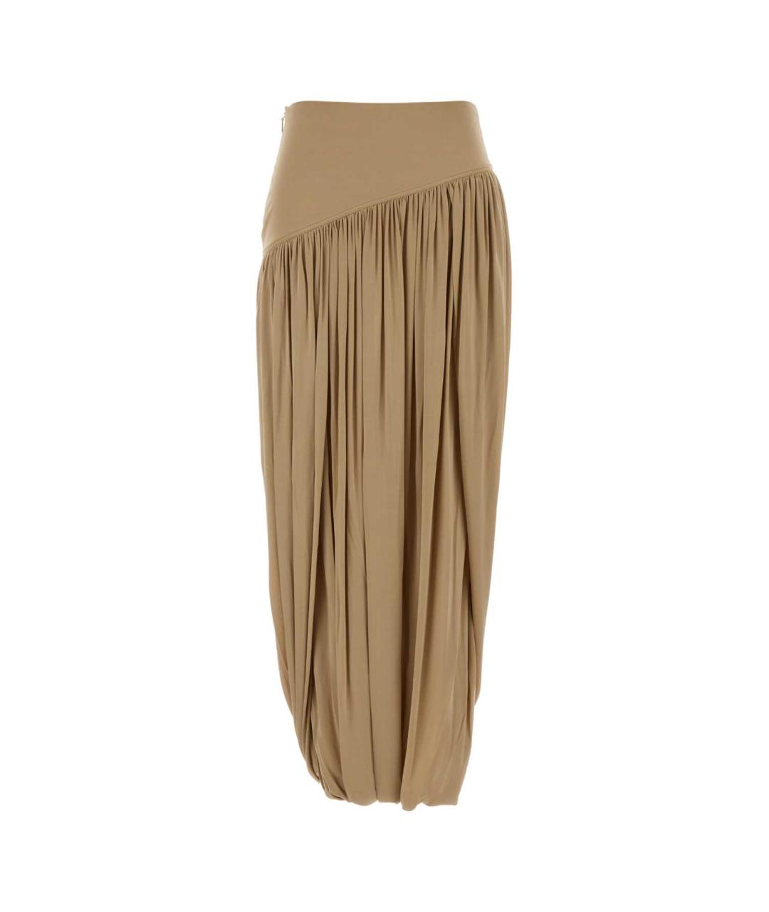 FERRAGAMO Бежевая вискозная юбка миди, фото 1