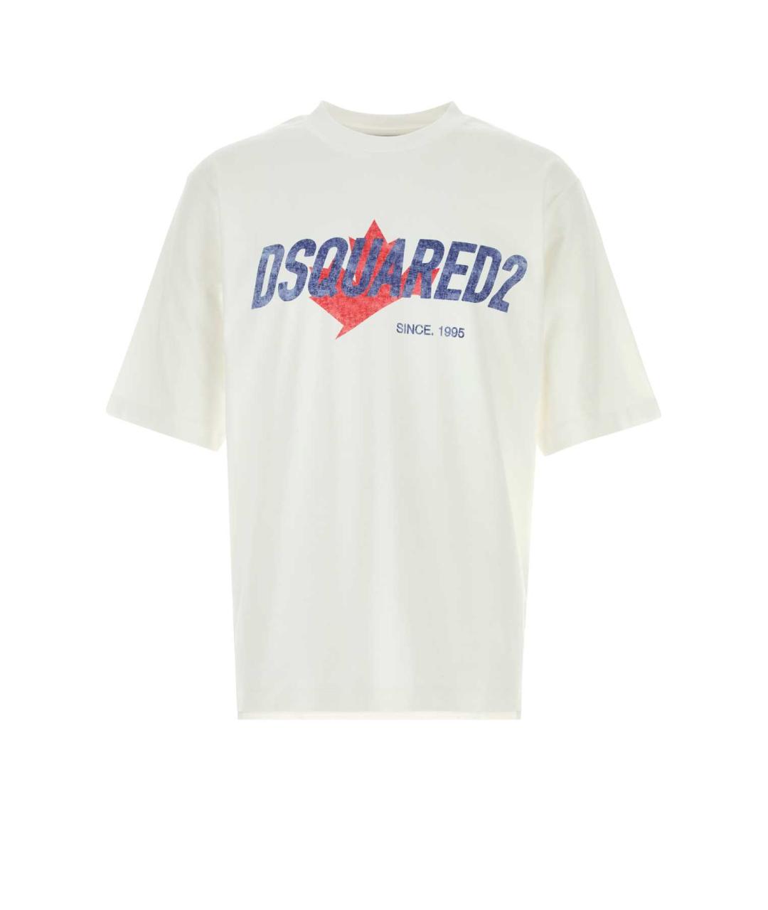 DSQUARED2 Белая хлопковая футболка, фото 1