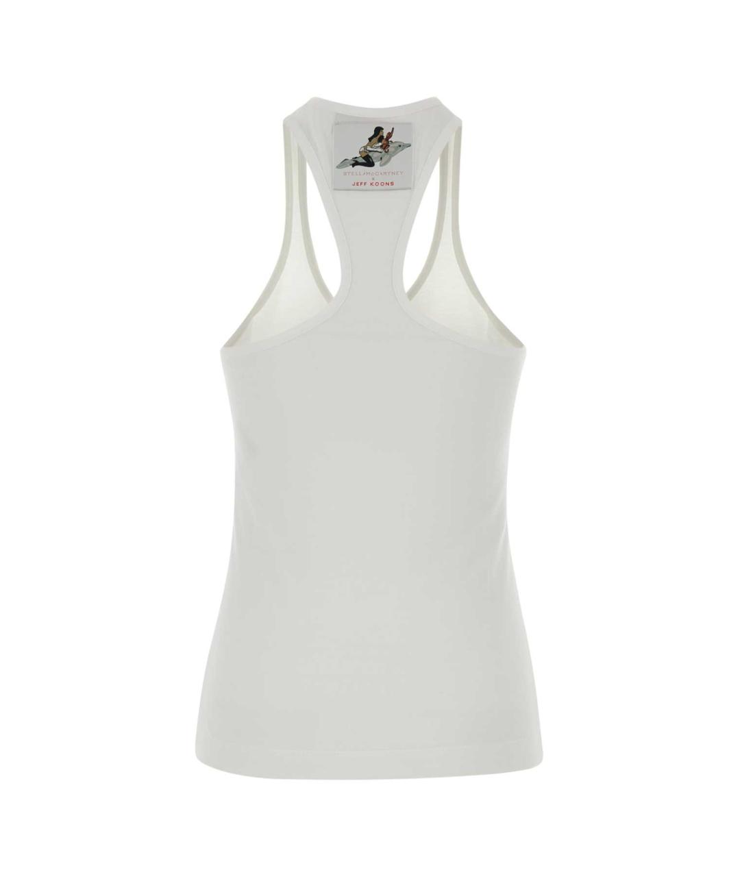 STELLA MCCARTNEY Белая хлопковая майка, фото 2