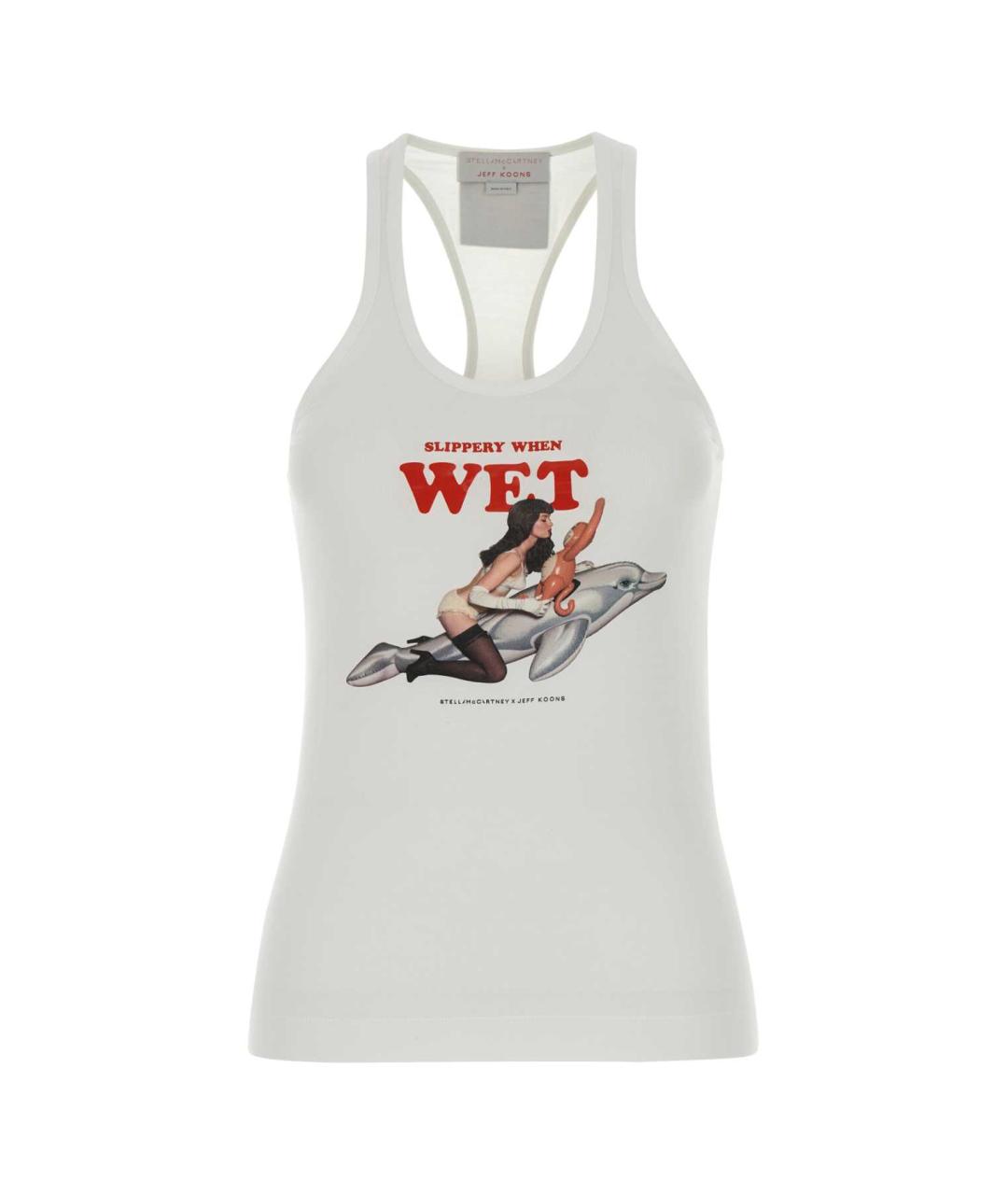 STELLA MCCARTNEY Белая хлопковая майка, фото 1