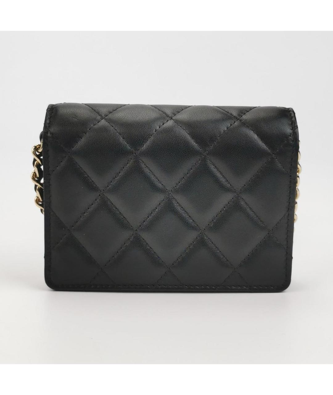 CHANEL Черная кожаная сумка через плечо, фото 4