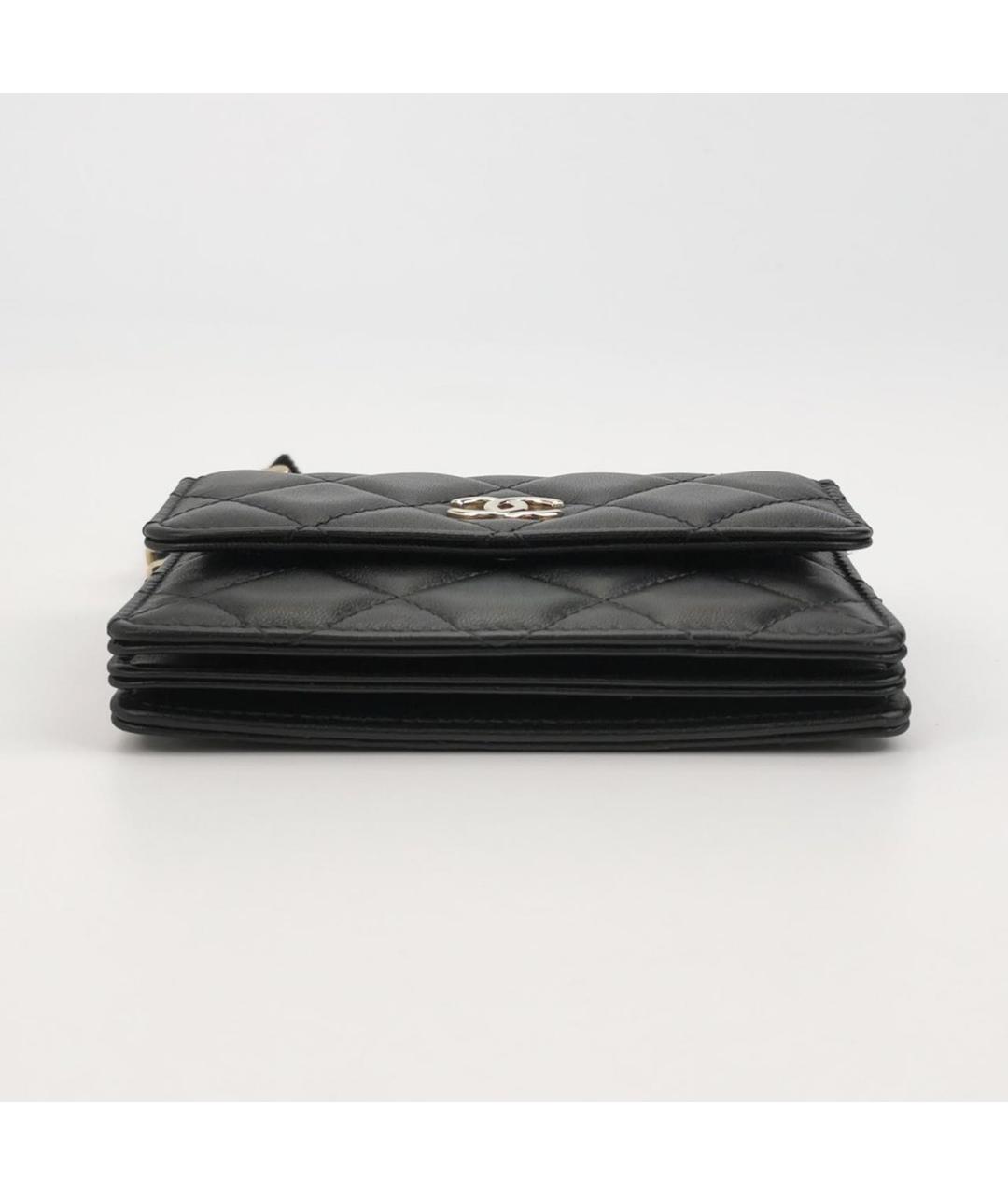 CHANEL Черная кожаная сумка через плечо, фото 5
