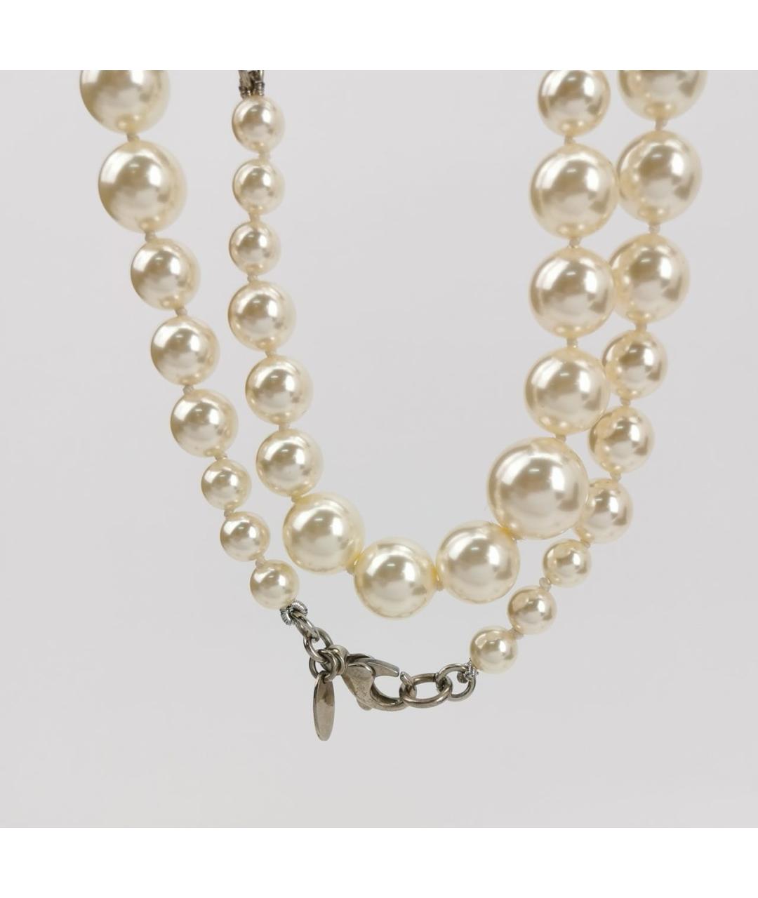 CHANEL Белое жемчужное колье, фото 4