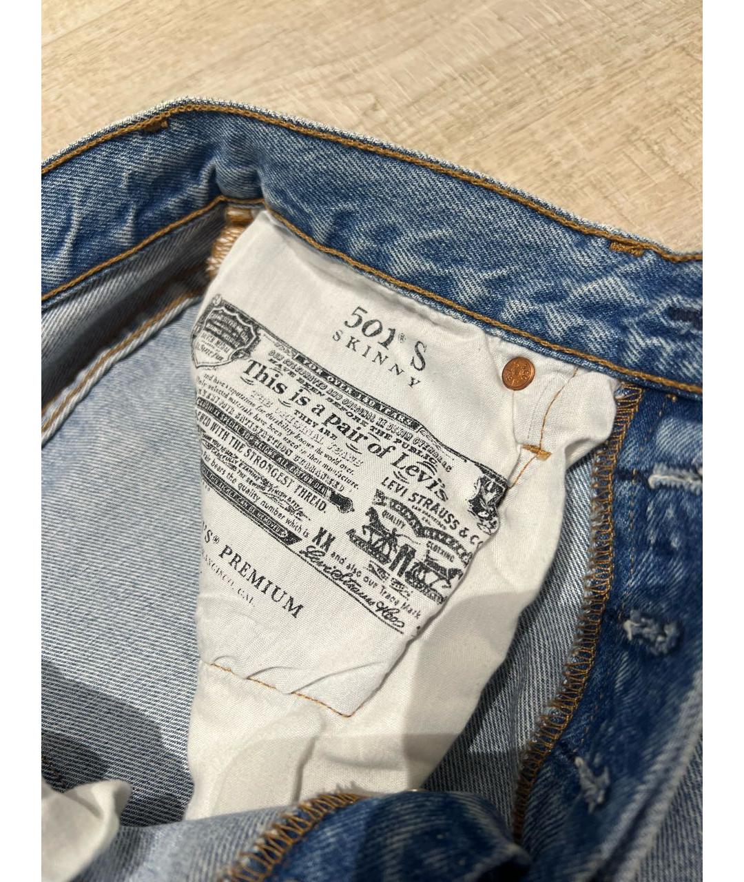 LEVI'S Синие прямые джинсы, фото 6