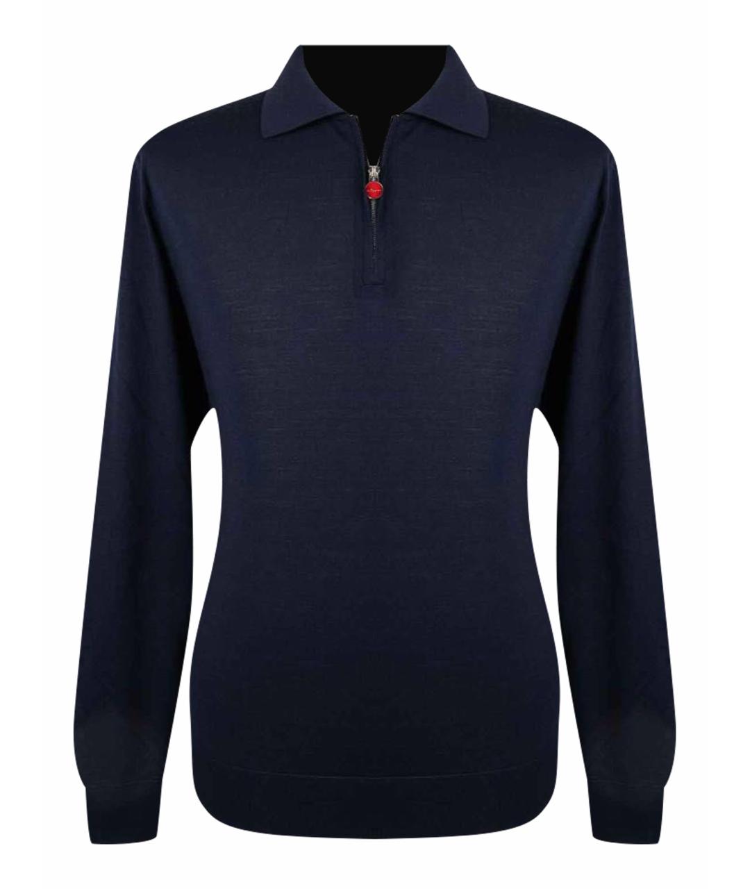 KITON Темно-синий шерстяной джемпер / свитер, фото 1