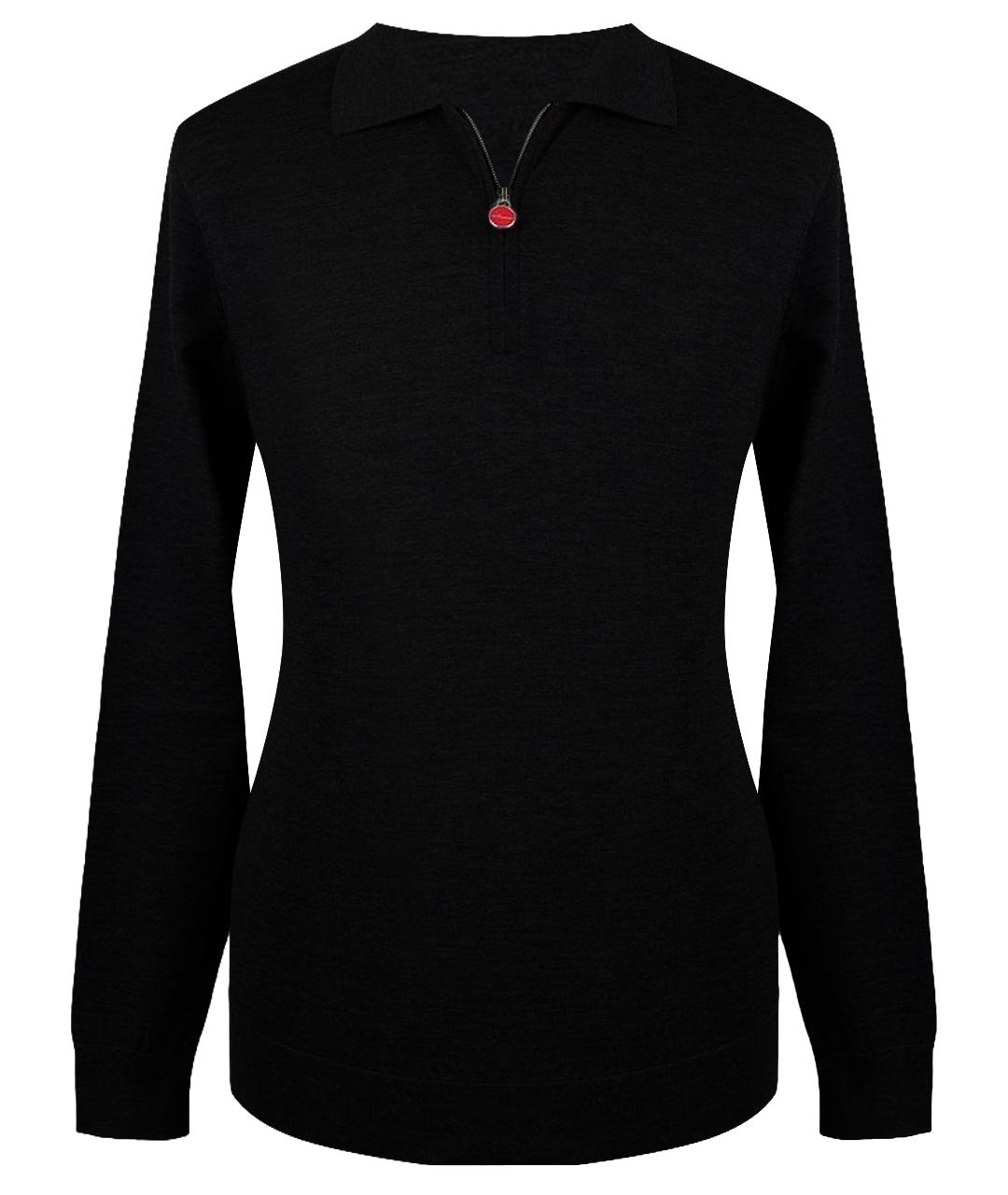 KITON Черный шерстяной джемпер / свитер, фото 1