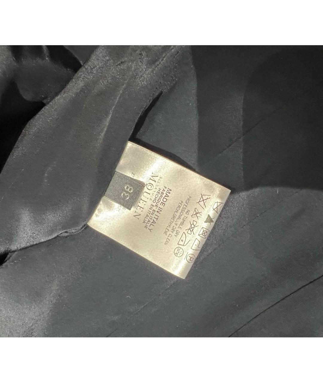 ALEXANDER MCQUEEN Темно-синий бархатный жакет/пиджак, фото 5